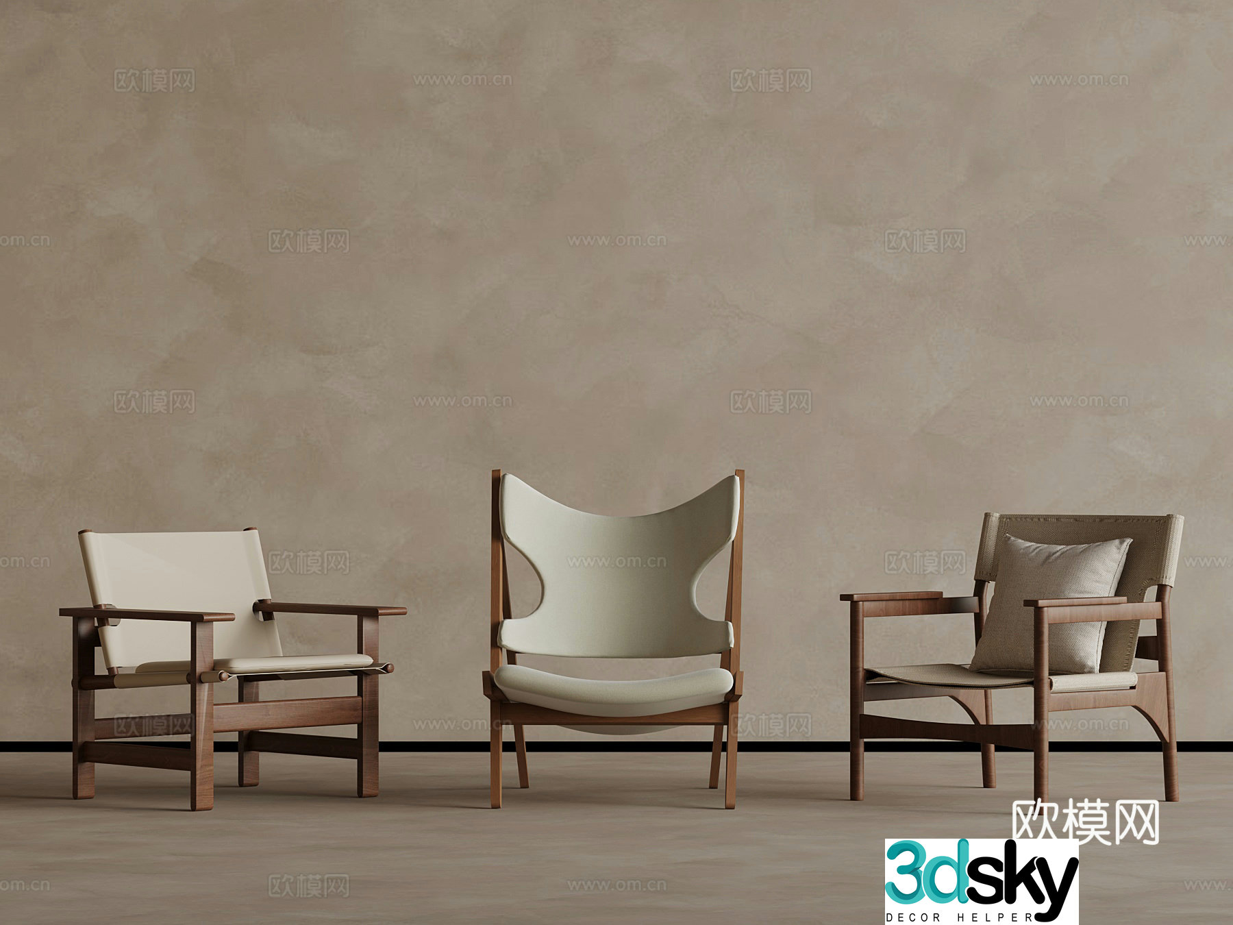 Leisure chair ancient leisure chair 3d model