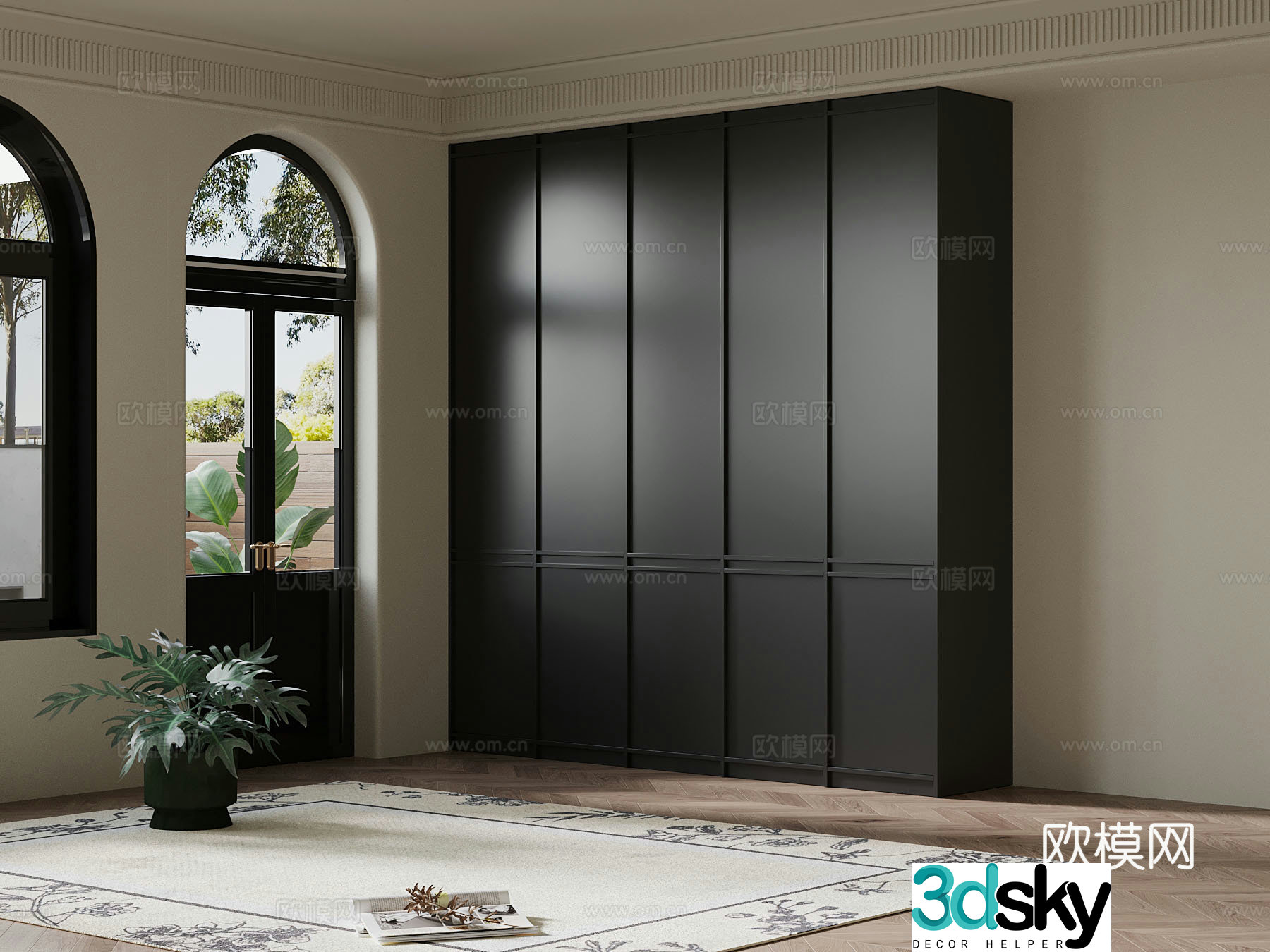 French wardrobe 3d model