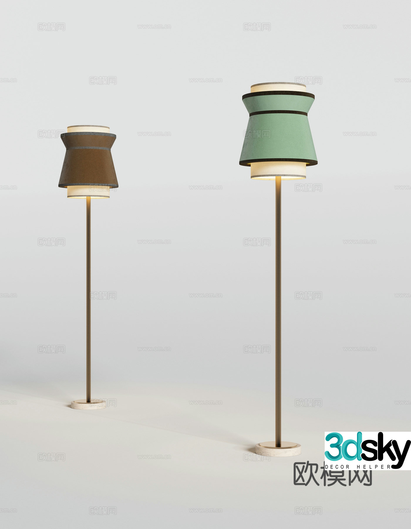 Modern floor lamp 3d model