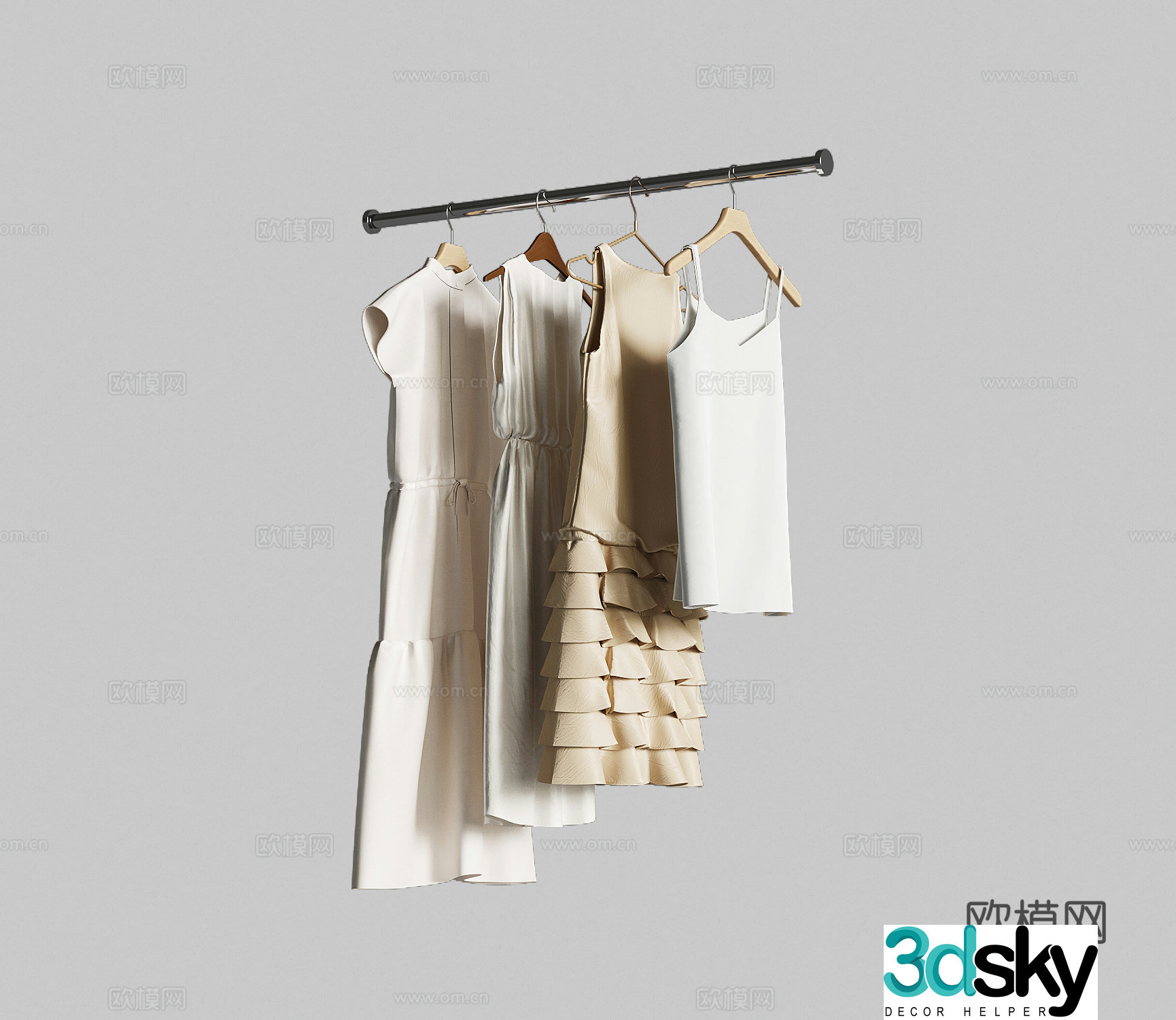 Clothes Modern Clothes Clothes Rods Clothes 3D Model