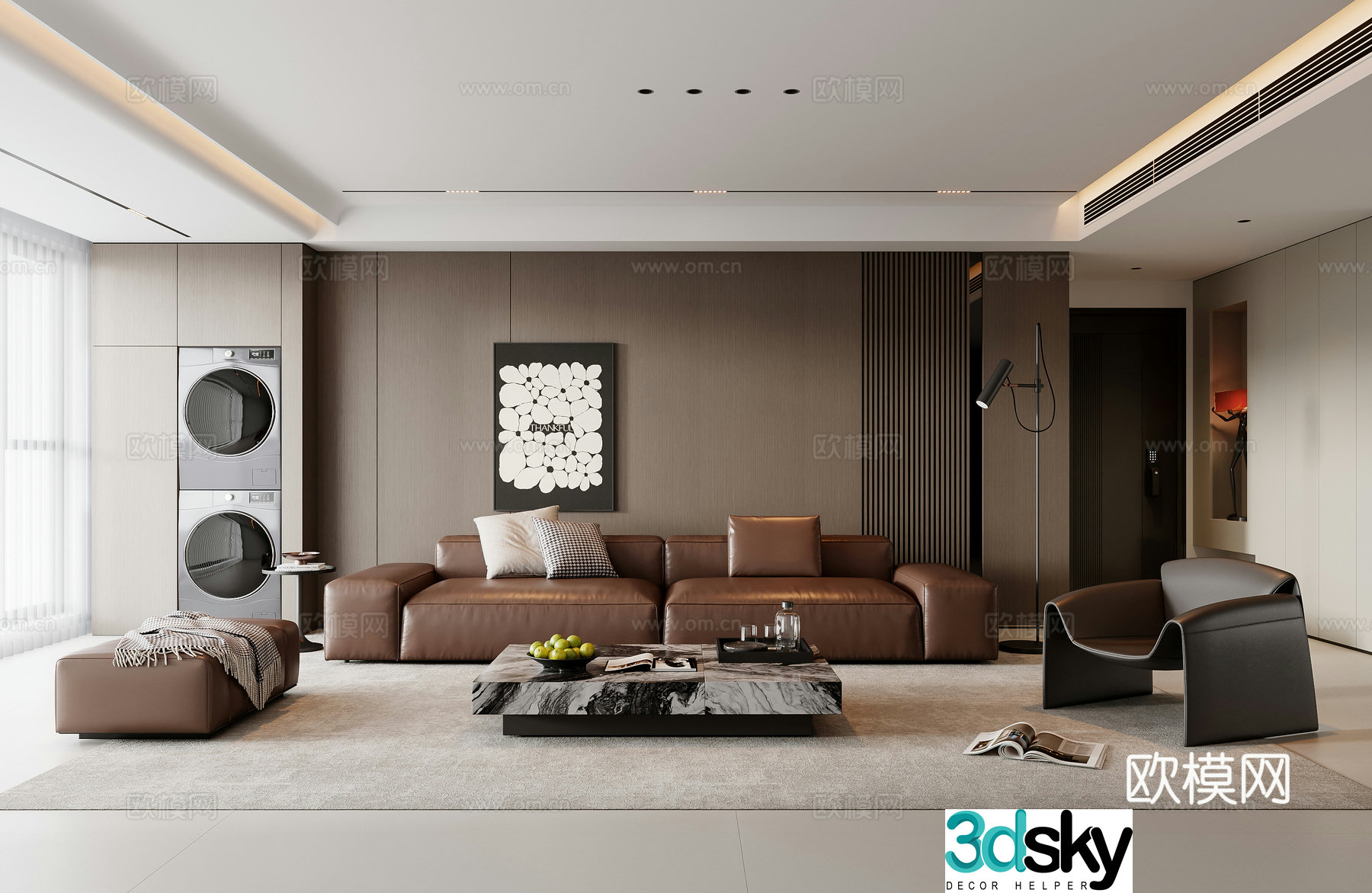 Italian living room 3d model