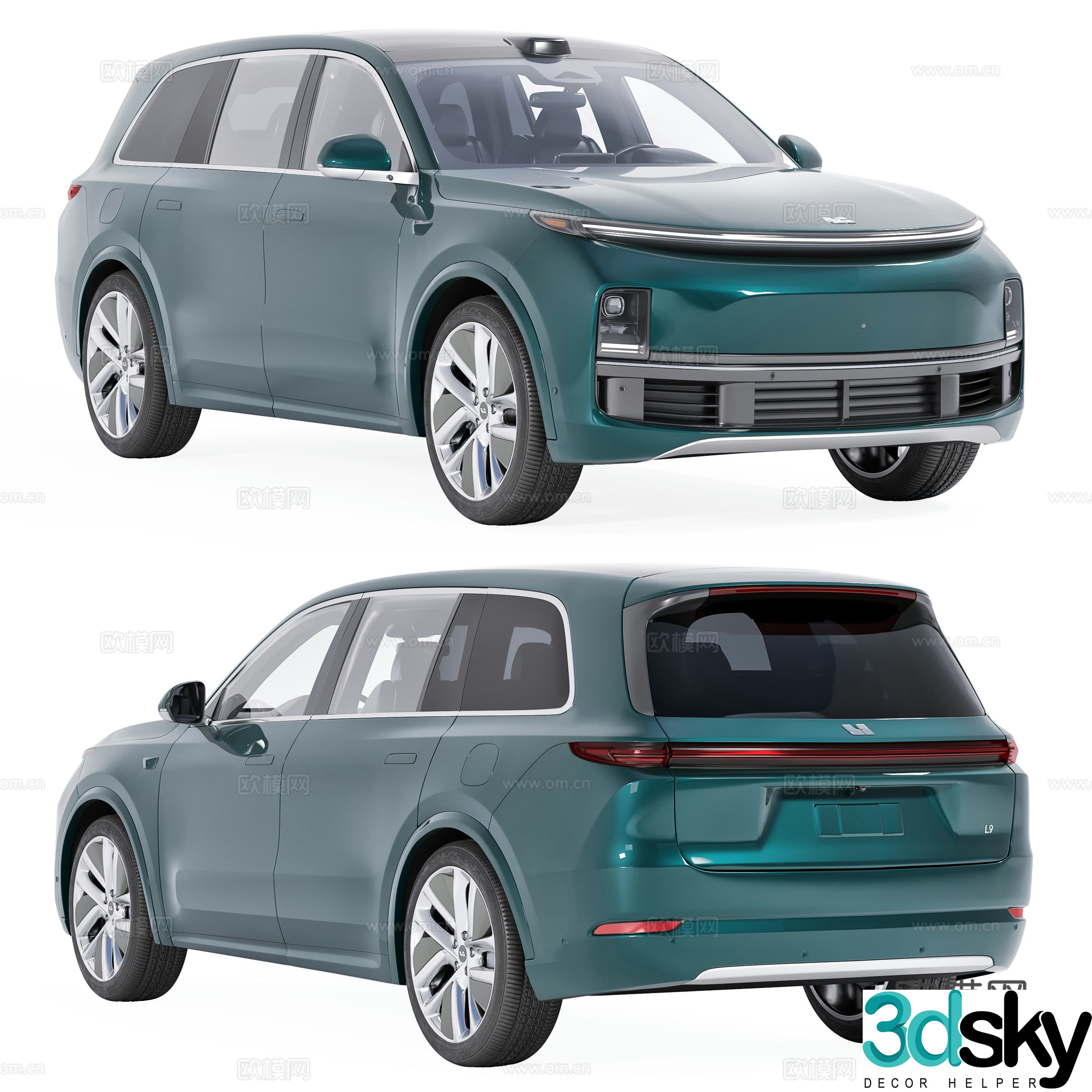 Ideal L9 car off-road vehicle 3d model