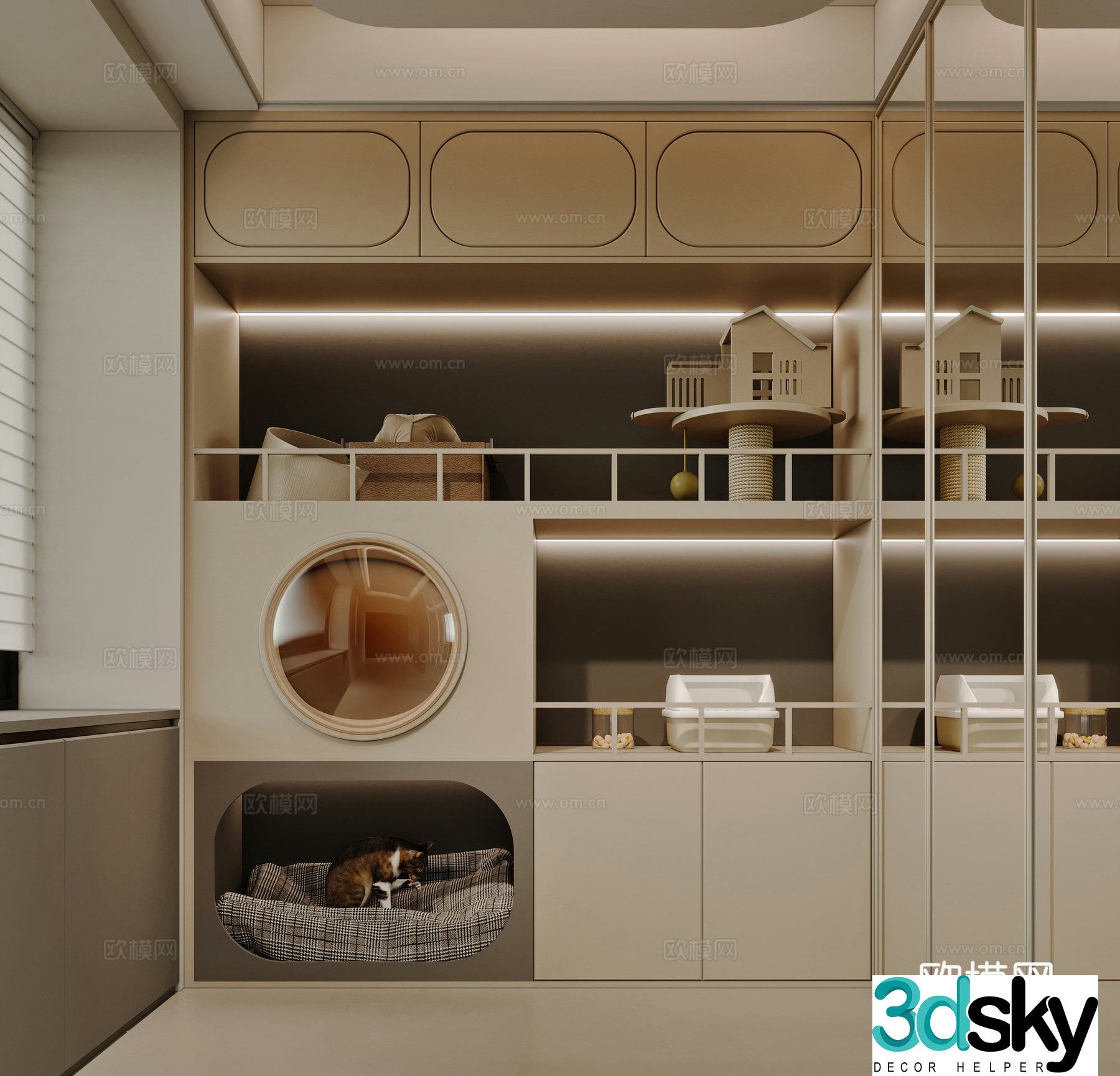 Cat House 3D Model