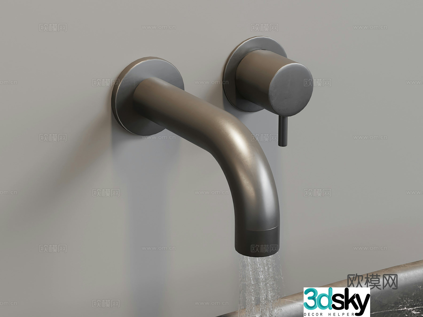 Modern faucet 3d model