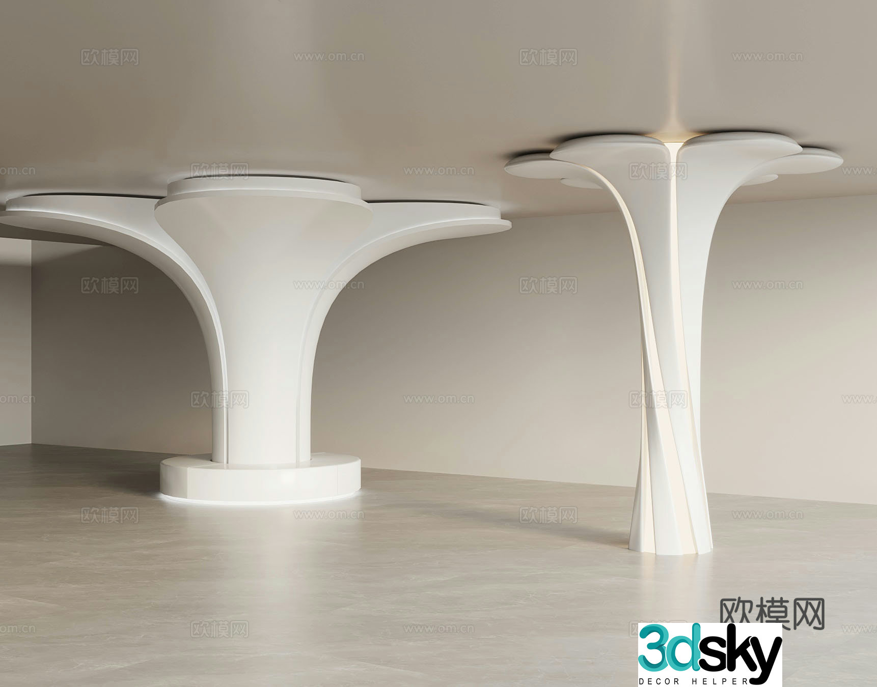 Special-shaped pillar Modern special-shaped pillar 3D model