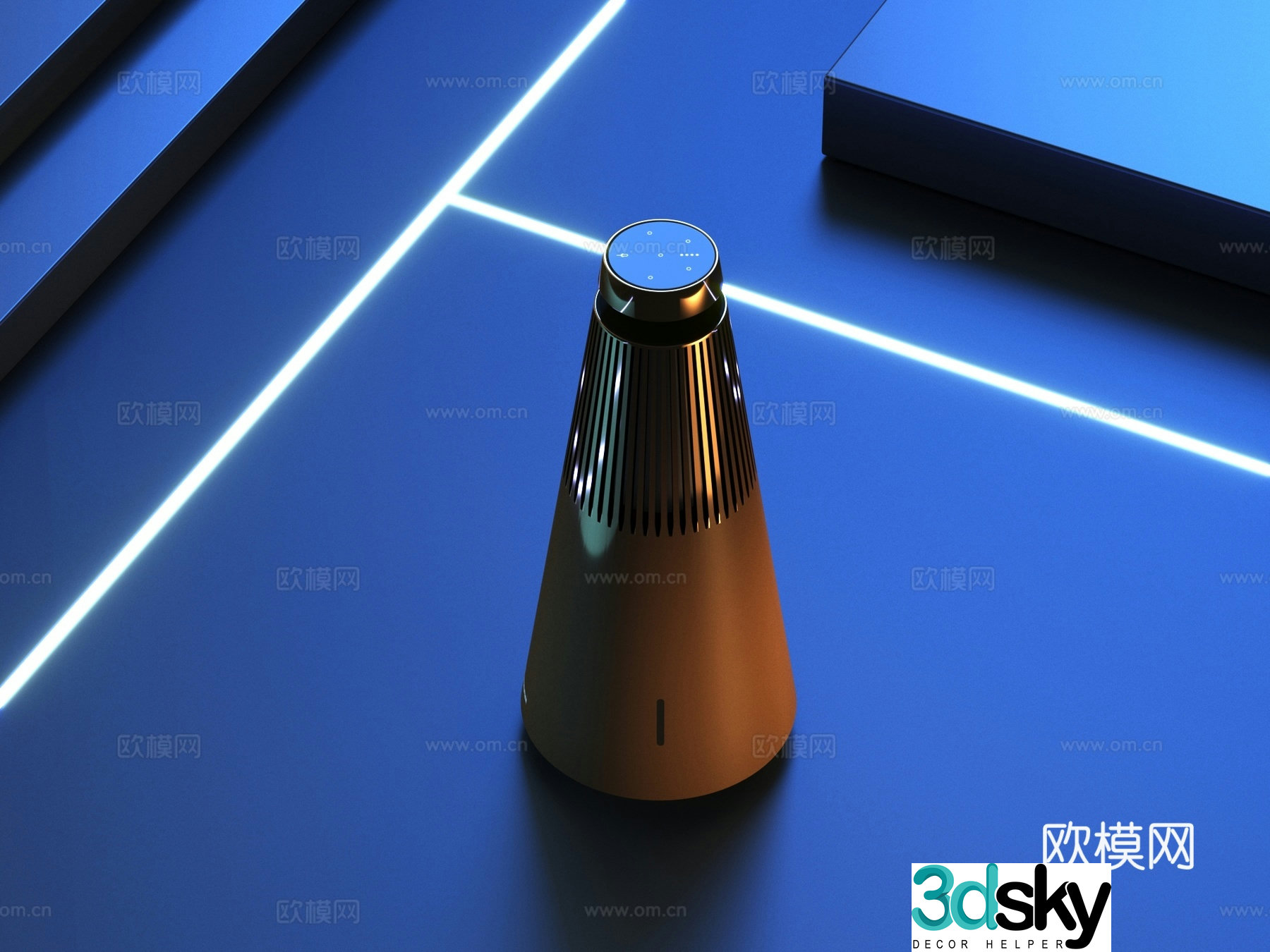 Modern desktop audio small audio 3d model