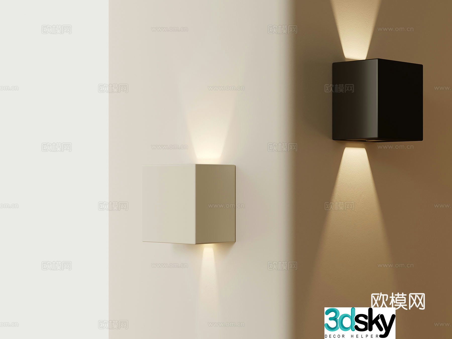 Wall lamp Modern art wall lamp 3d model