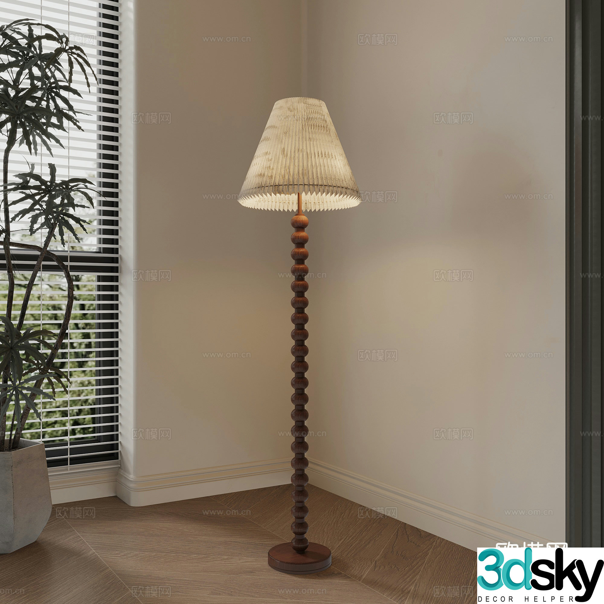 Floor lamp French floor lamp Decorative lamp 3d model