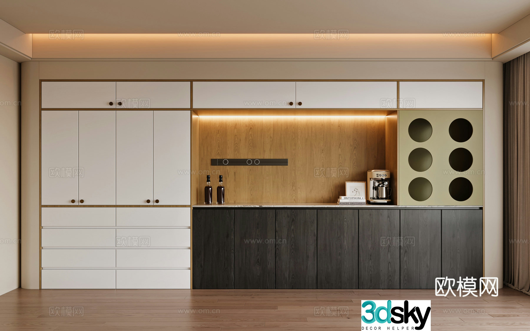 Modern sideboard 3D model