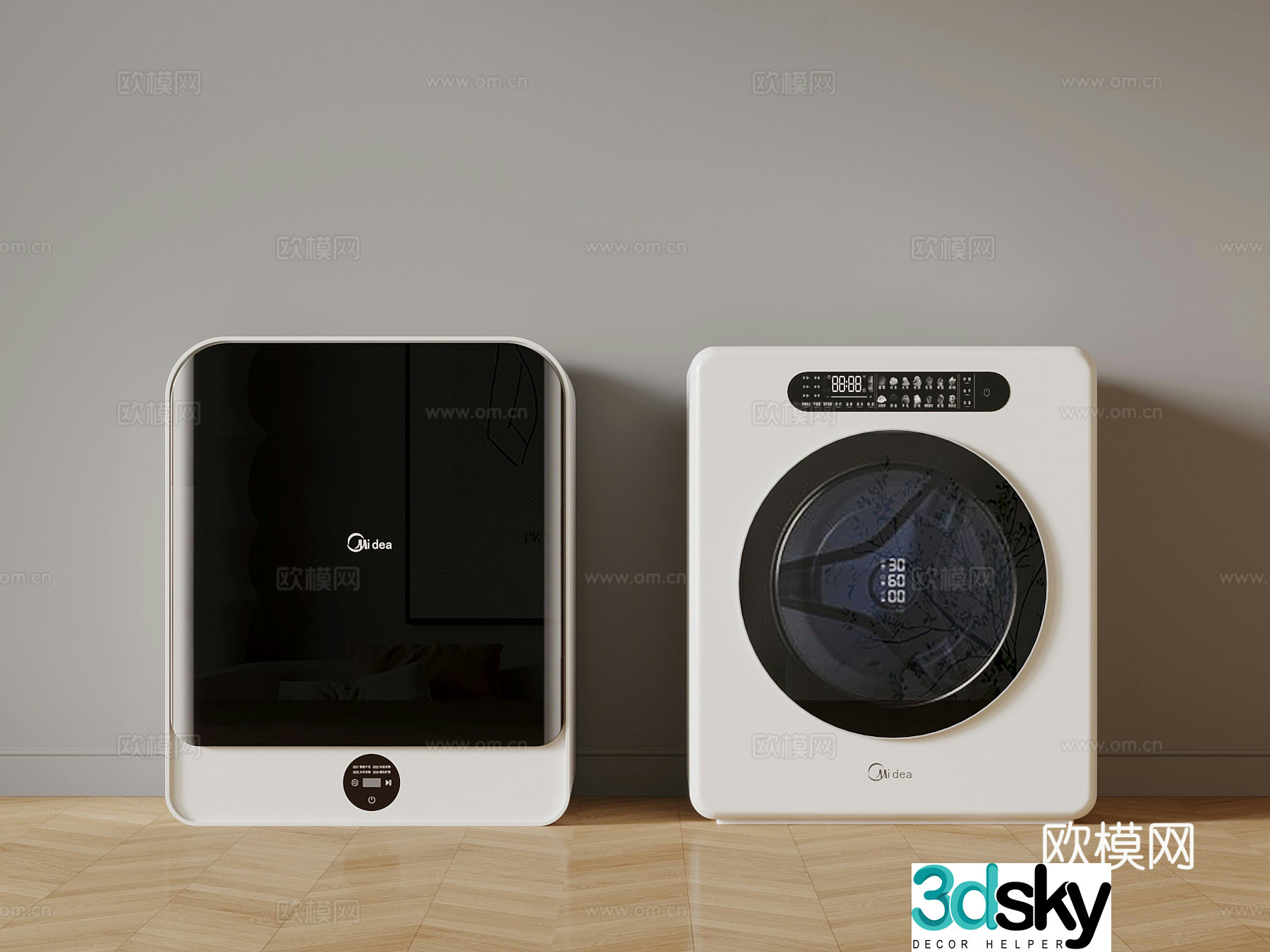 Modern washing machine Mini washing machine 3d model