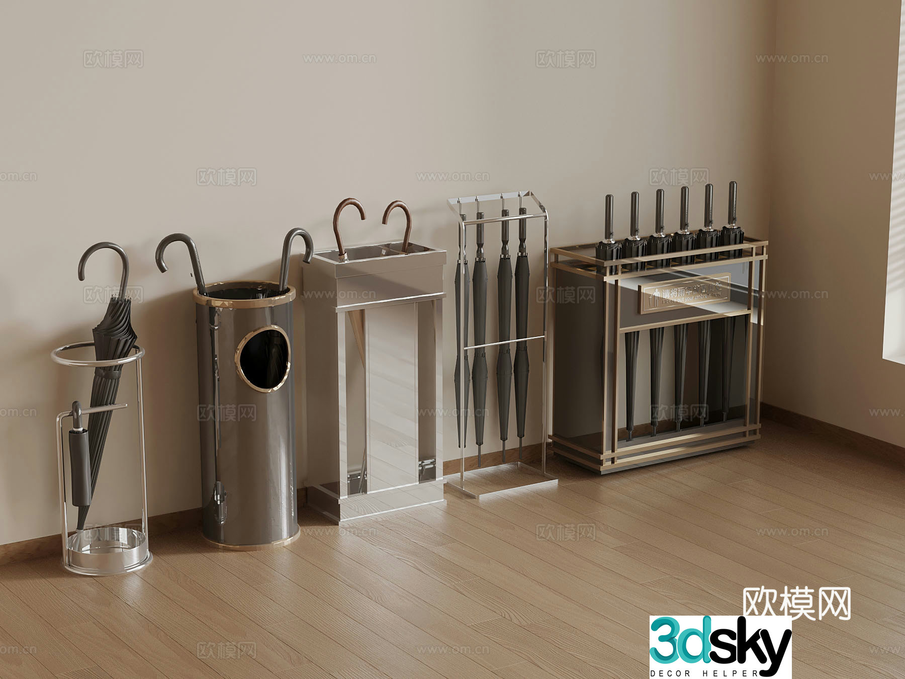 Other daily necessities Modern umbrella Umbrella stand 3d model