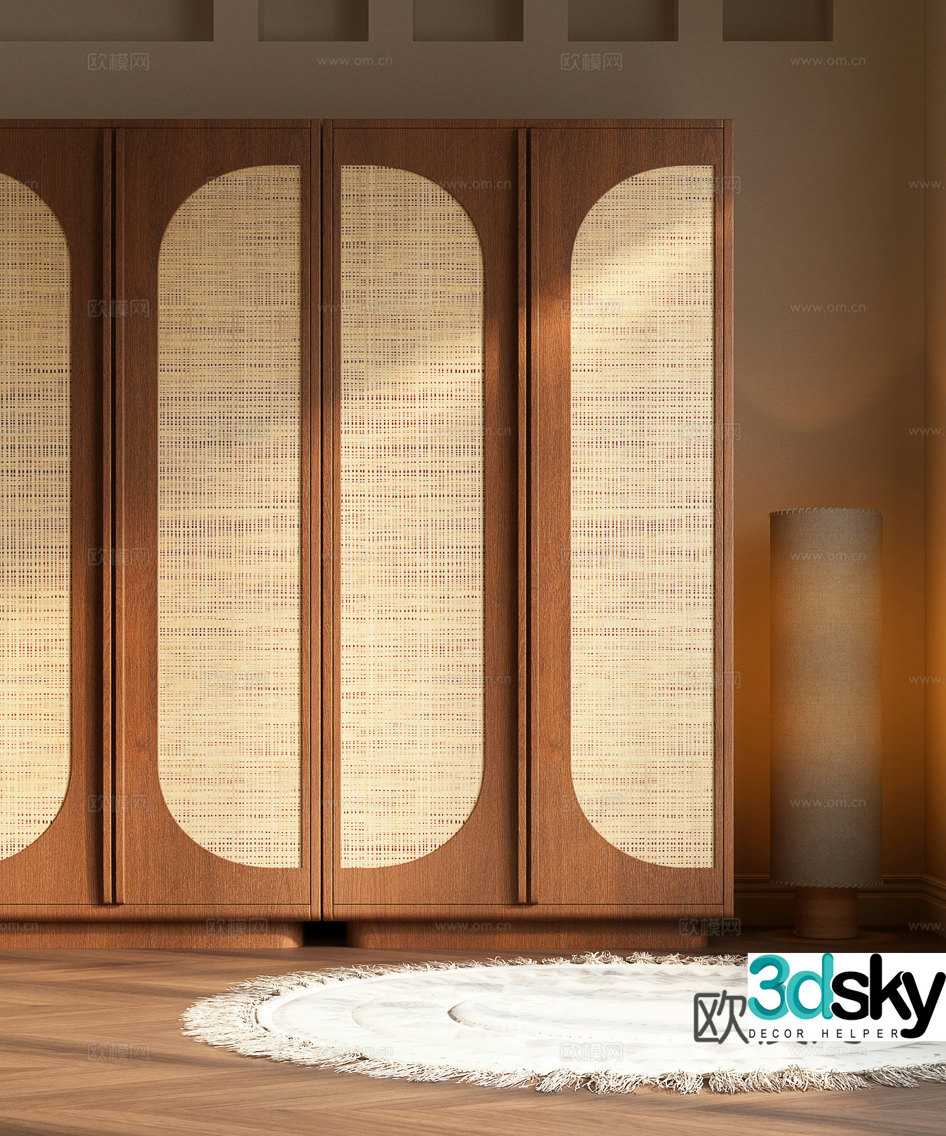 Modern medieval wardrobe wardrobe finished wardrobe 3d model