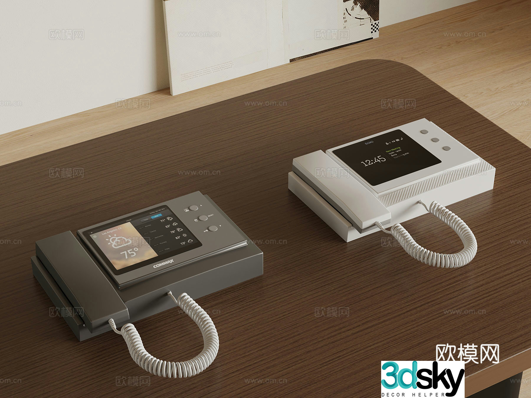 Telephone Modern Video Phone 3D Model