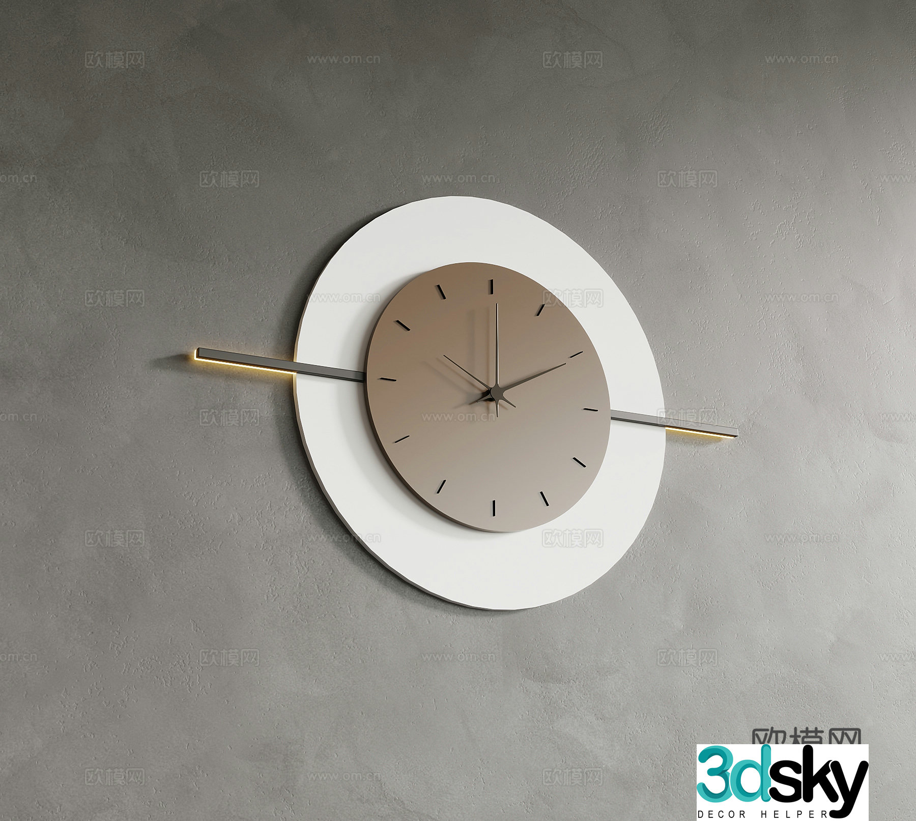 Watches modern simple clocks wall clocks wall decorations 3D model