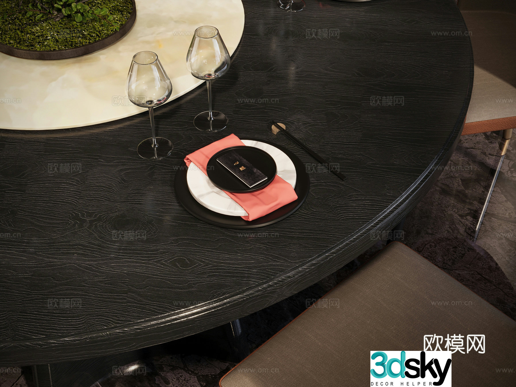 Tableware New Chinese tableware 3D model