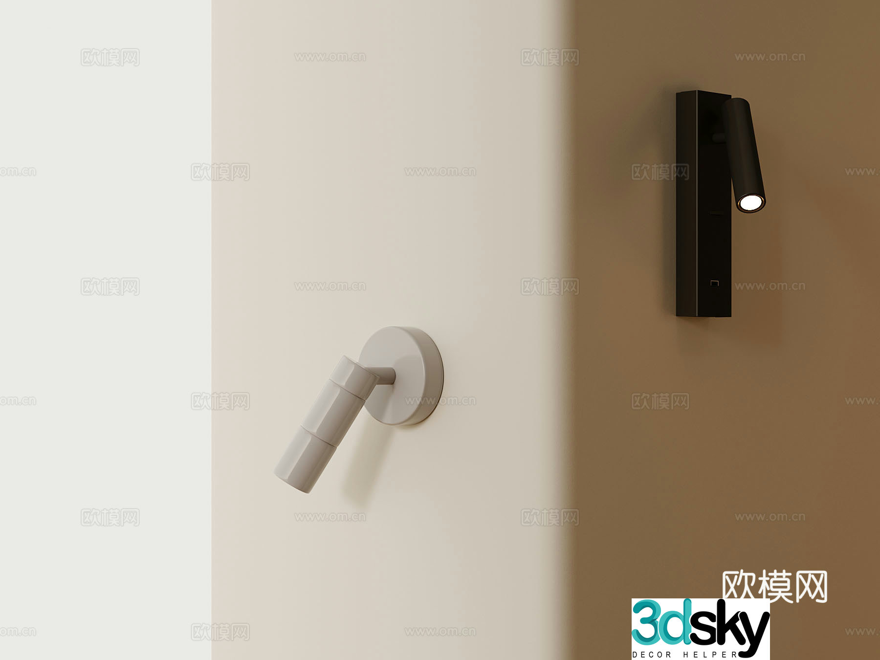 Wall lamp Modern art wall lamp 3d model