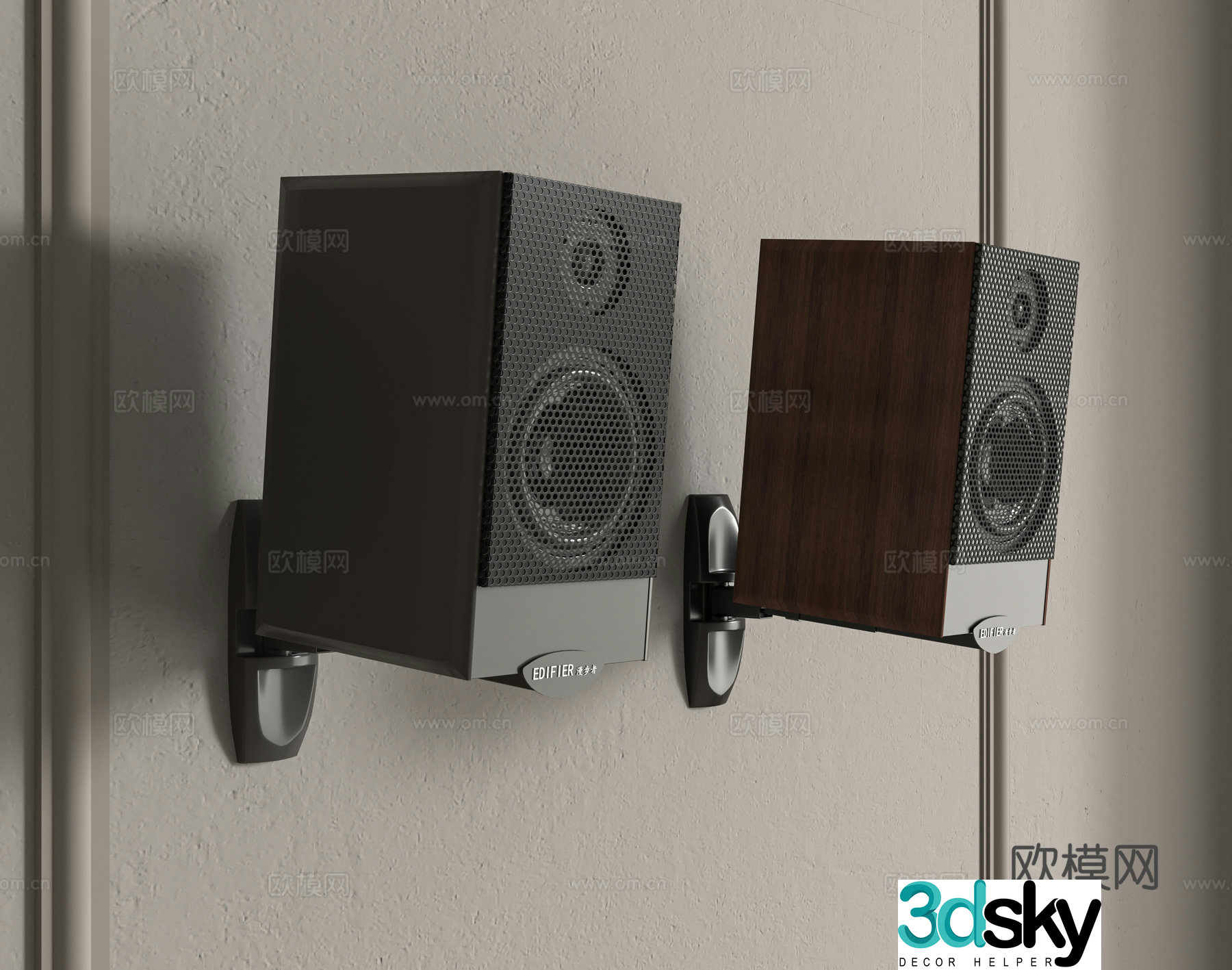 Modern audio 3d model