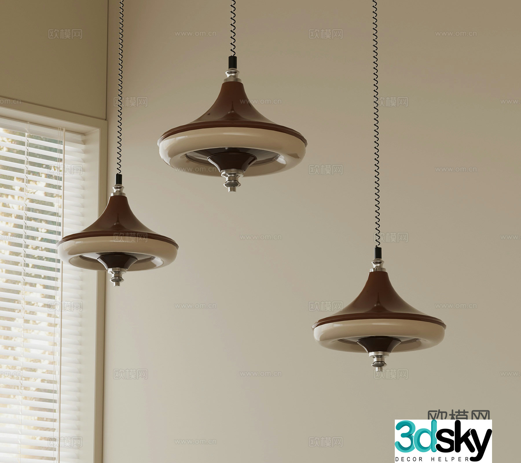 Chandelier medieval style small chandelier decorative lamp dining table lamp 3D model
