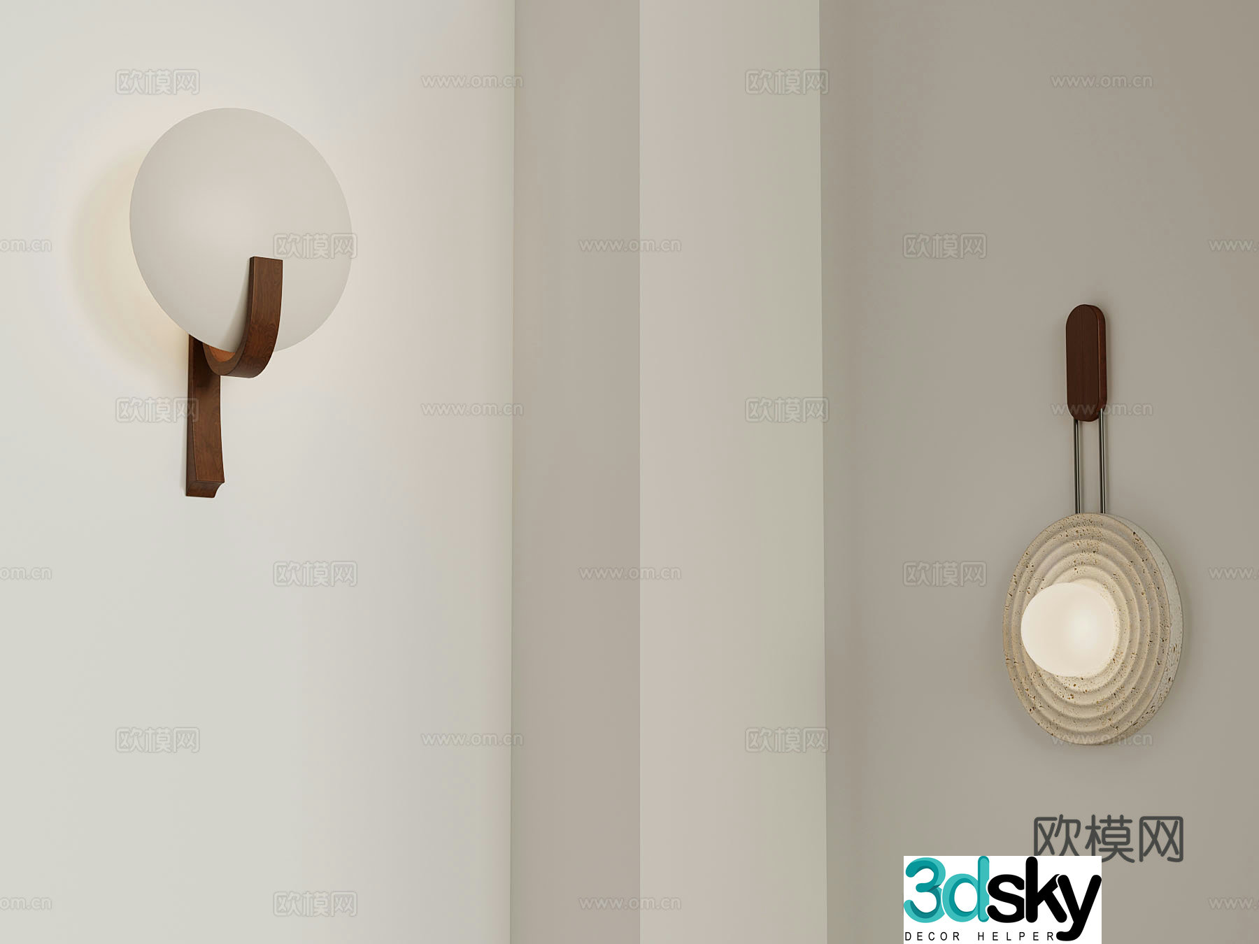 3D model of medieval style wall light
