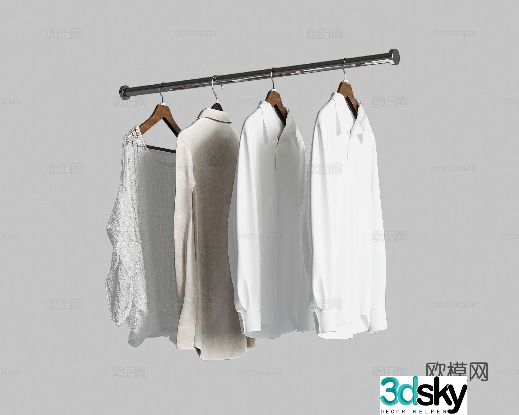 Clothes Modern Clothes Clothes Rods Clothes 3D Model