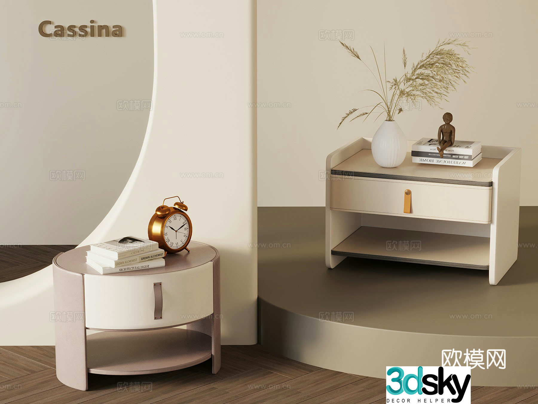 Modern night table 3d model