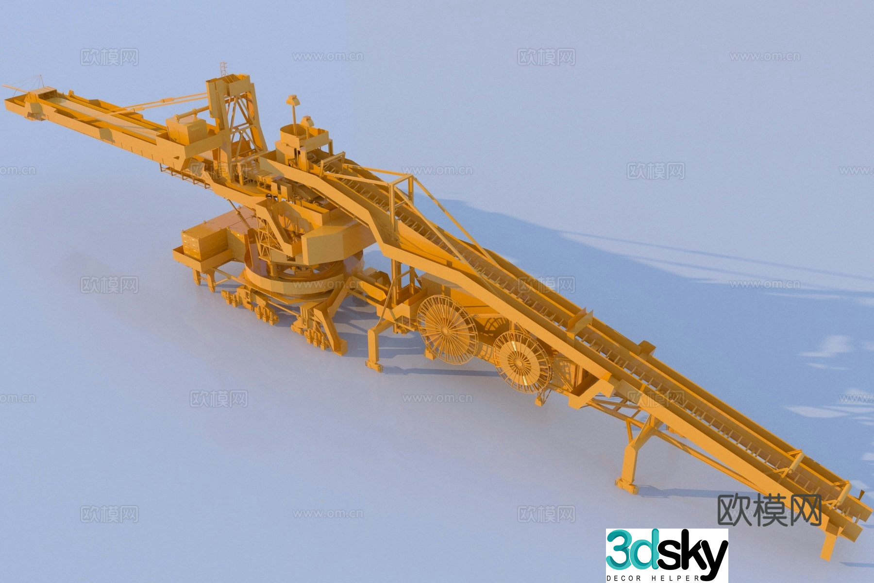Modern industrial equipment 3D model