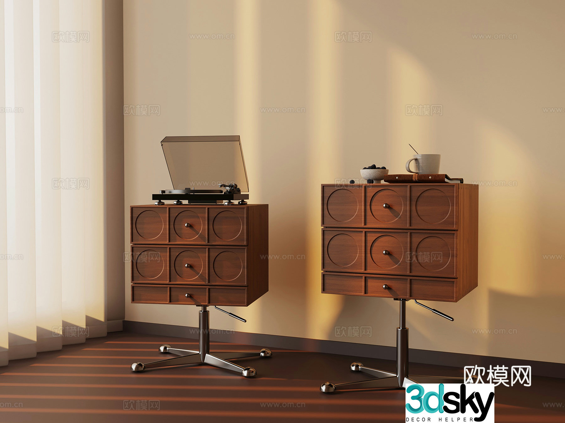 Border table Wasabi Middle Style Border table lifting angle table record machine 3D model