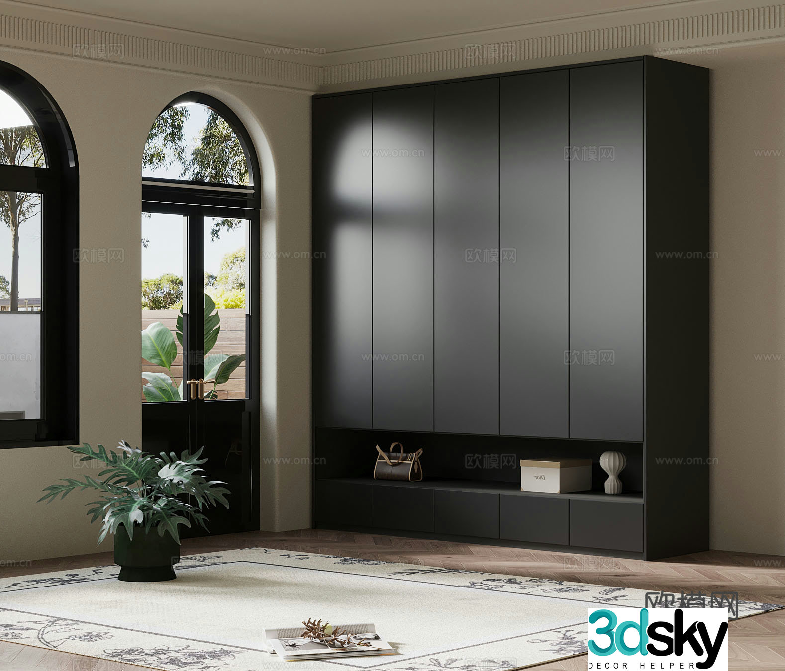 French wardrobe 3d model