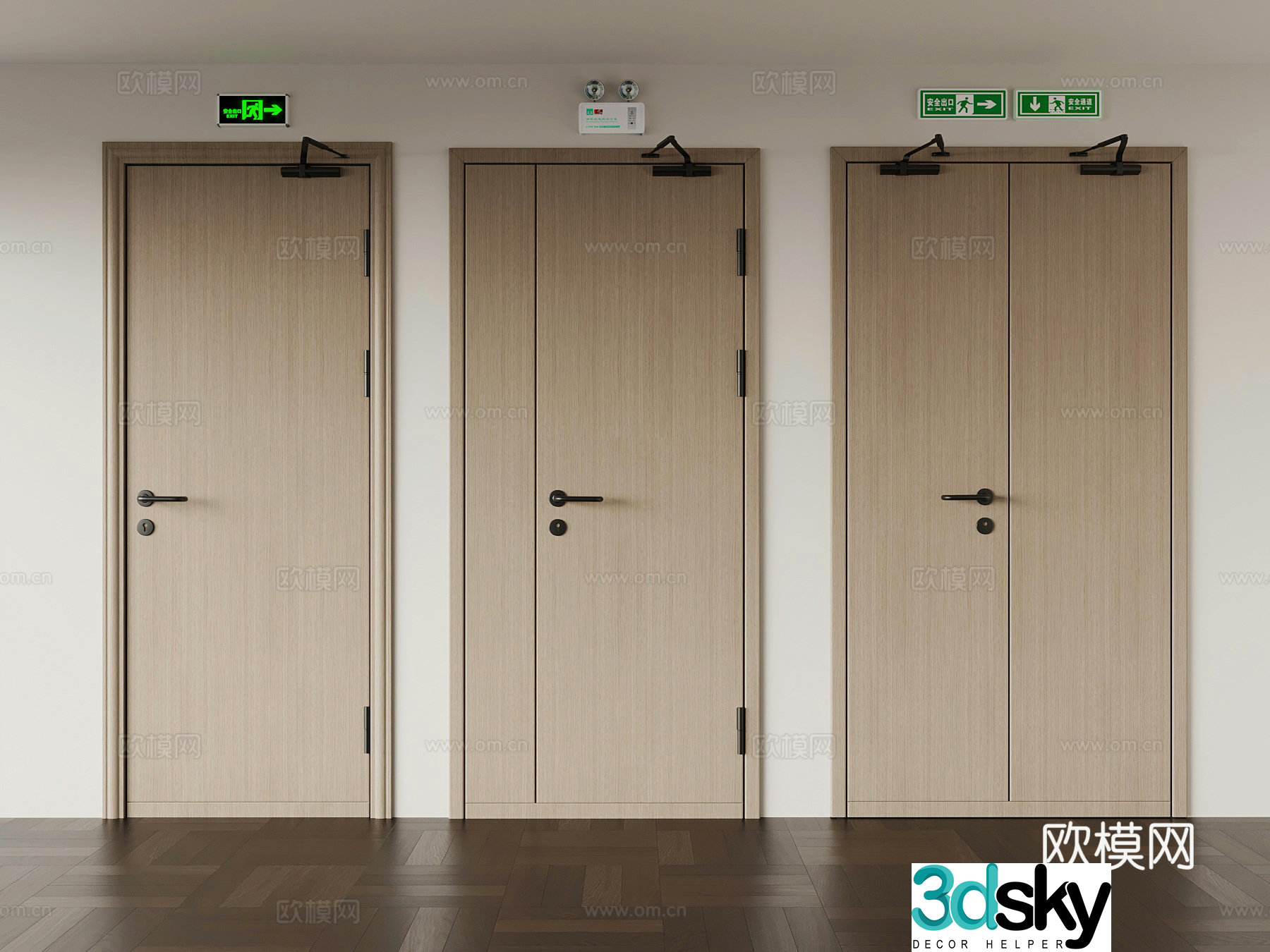 Fire door 3d model