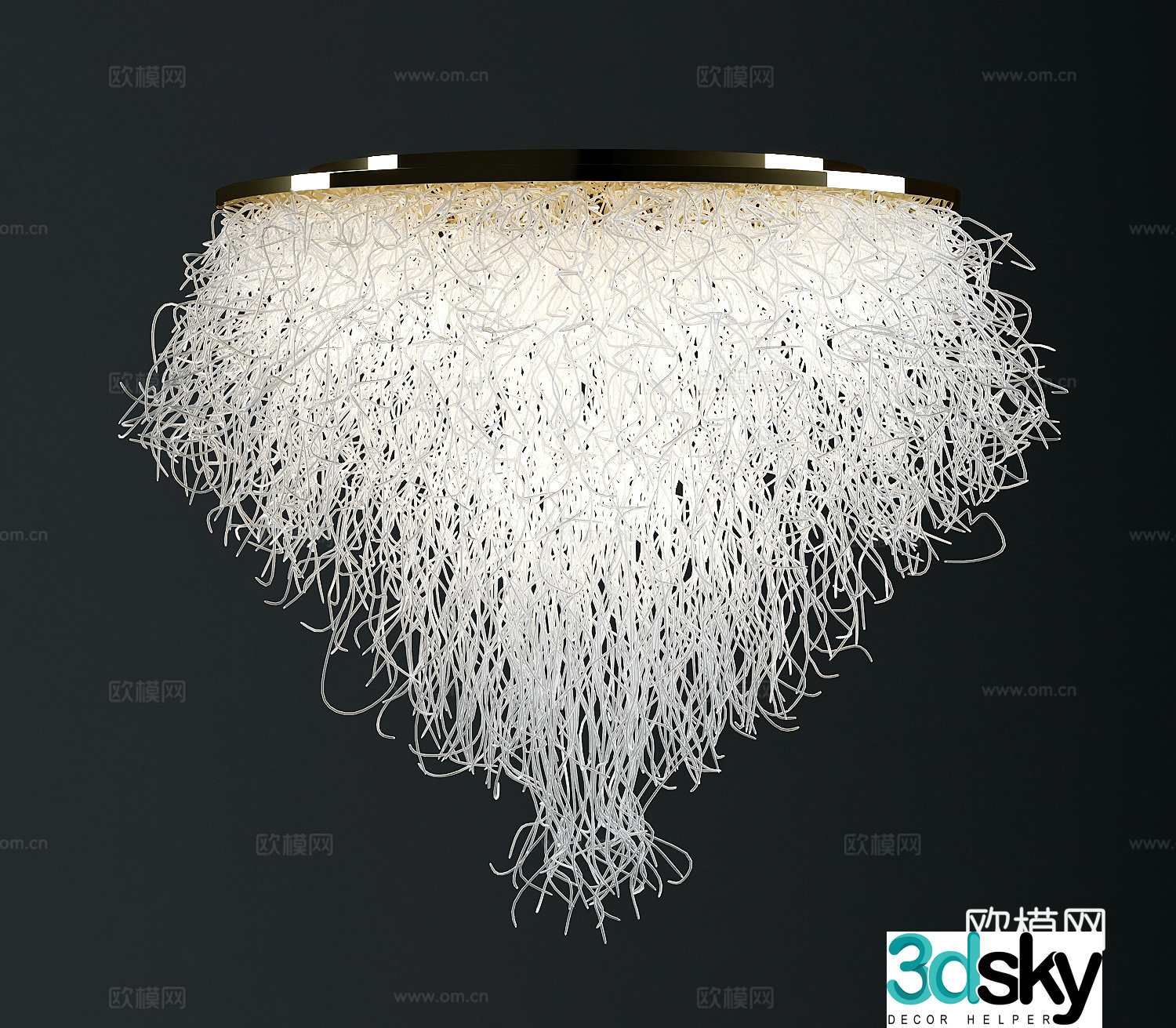 Modern ceiling light 3d model