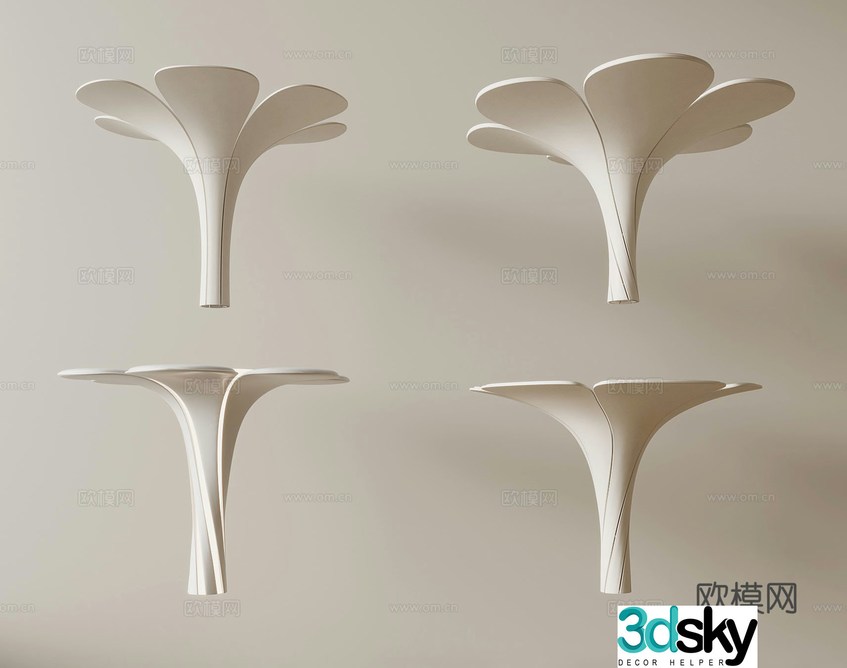 Special-shaped pillar Modern special-shaped pillar 3D model