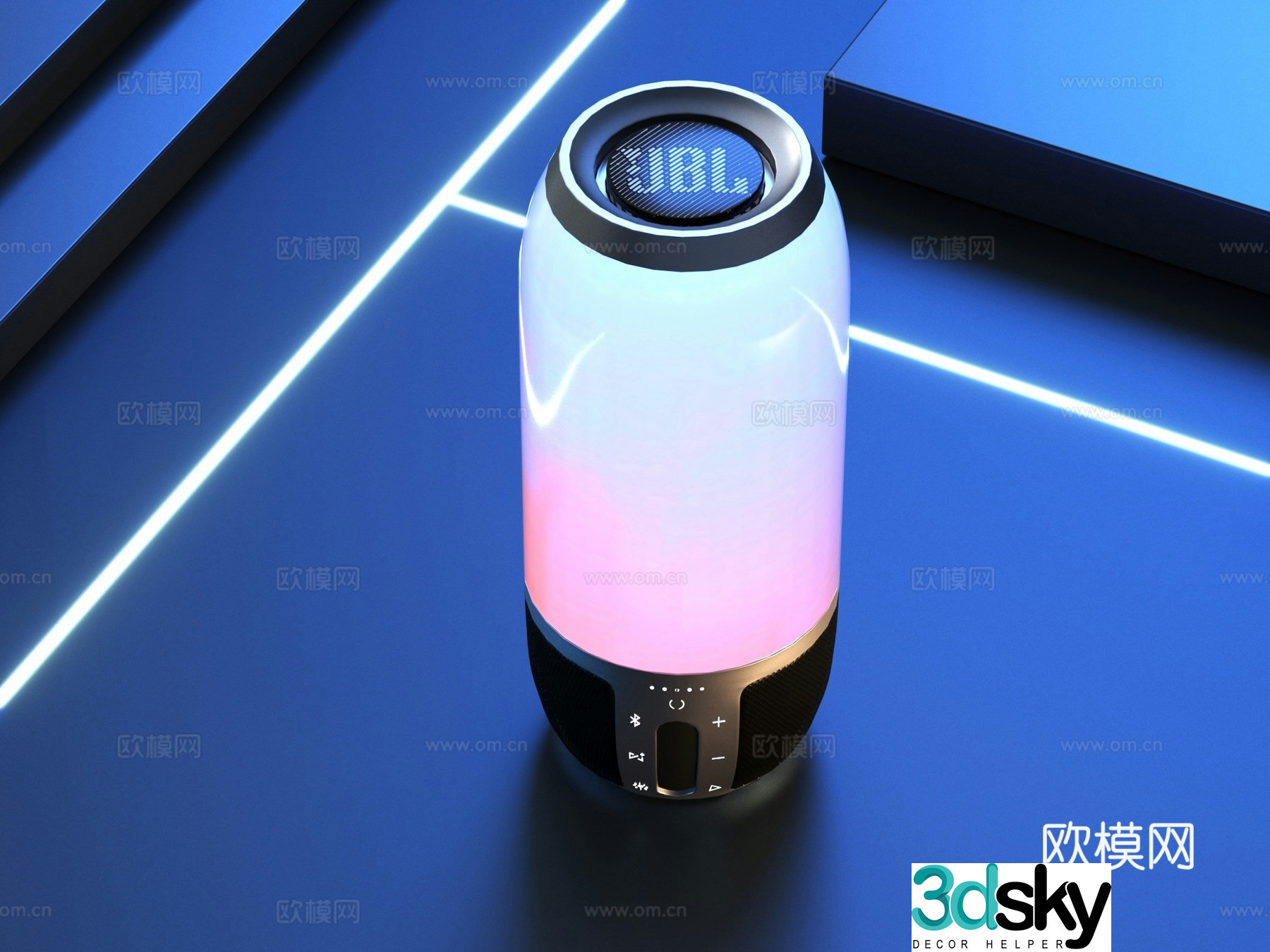 Modern desktop audio small audio 3d model