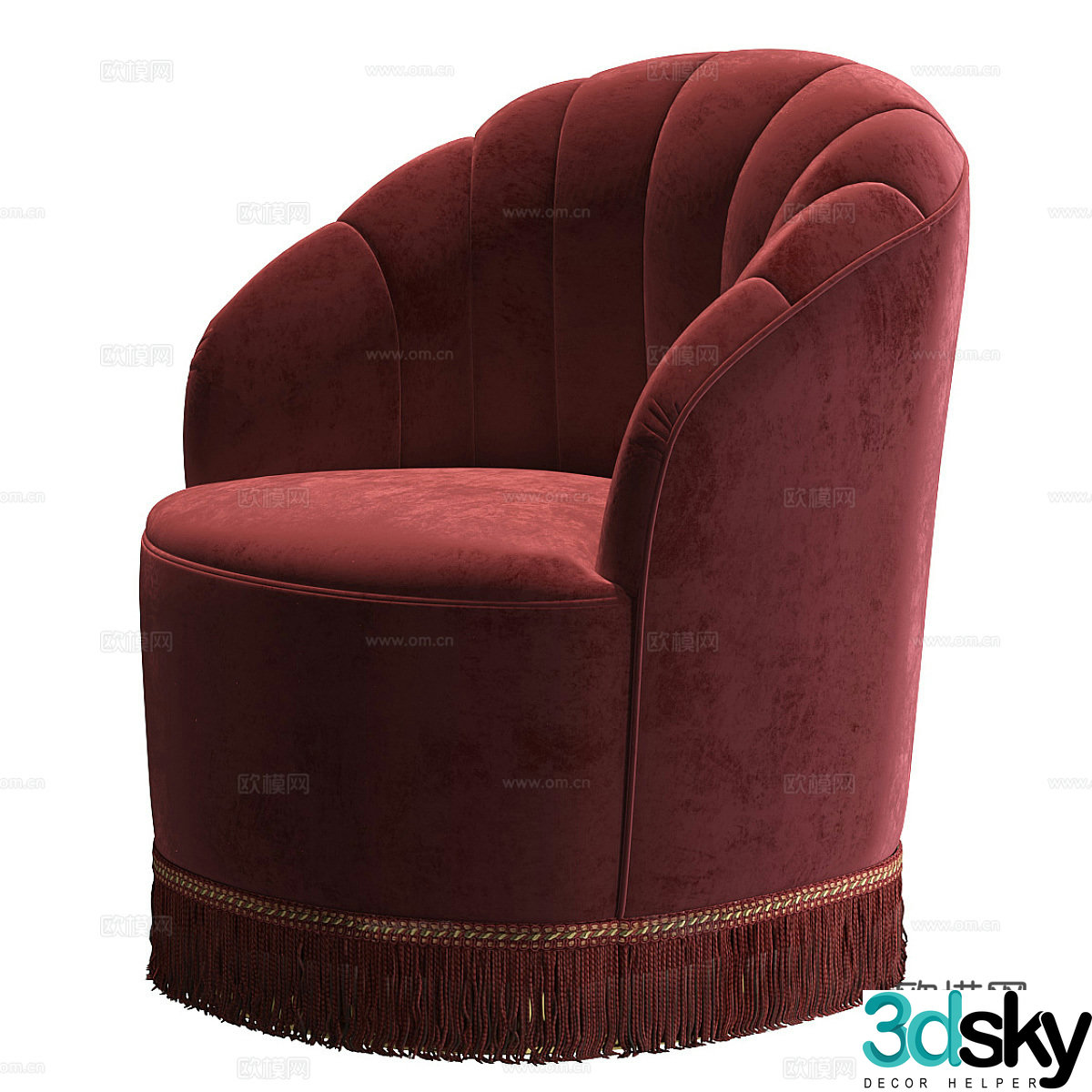 American casual sofa 3d model