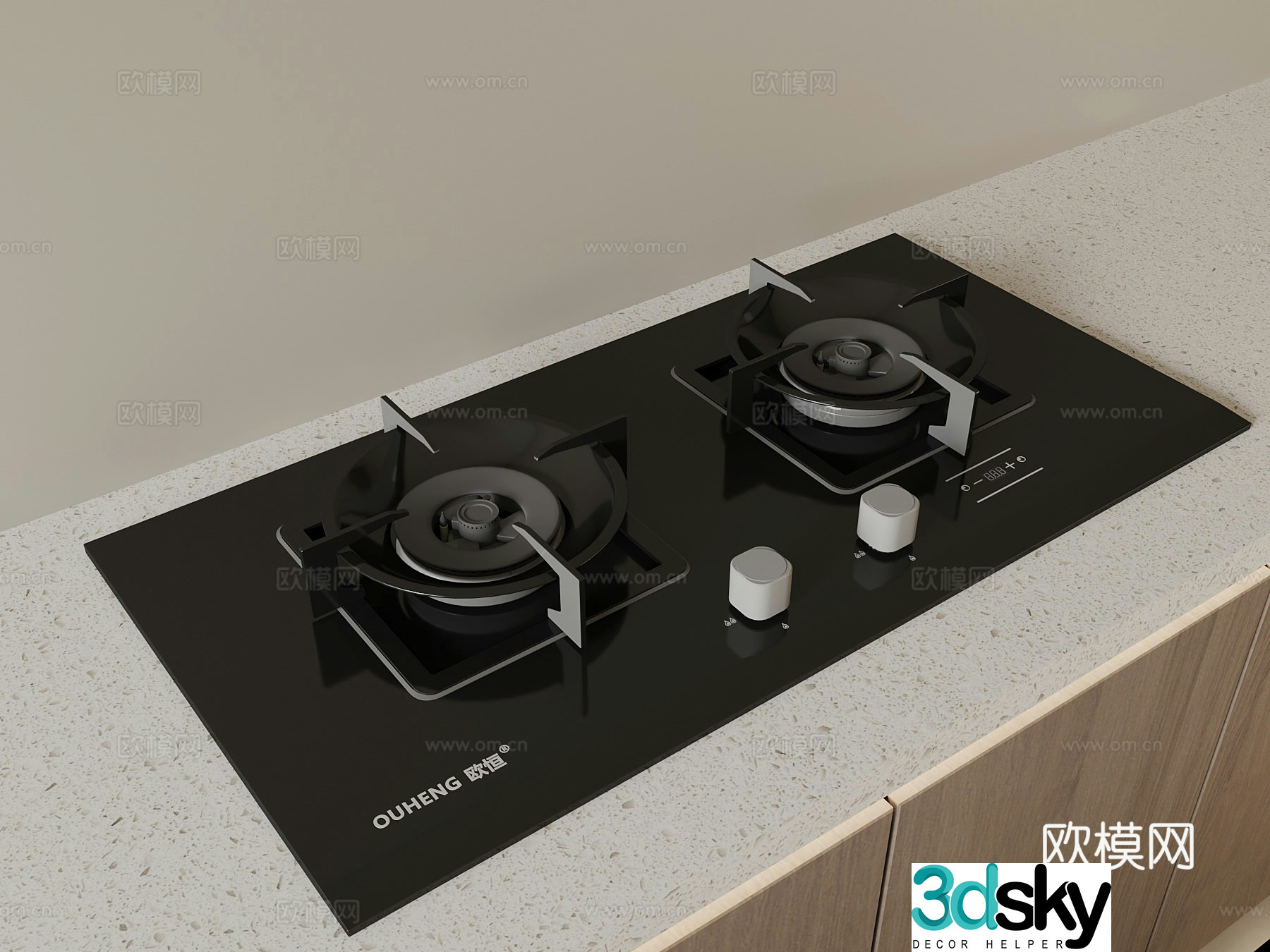 Kitchen supplies Modern gas stove Gas stove Stove 3D model