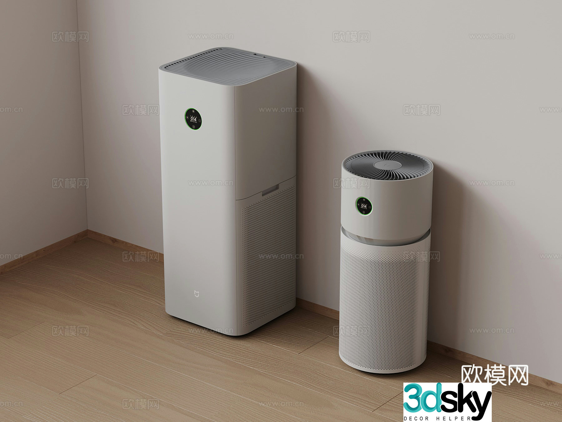 Modern air purifier 3d model