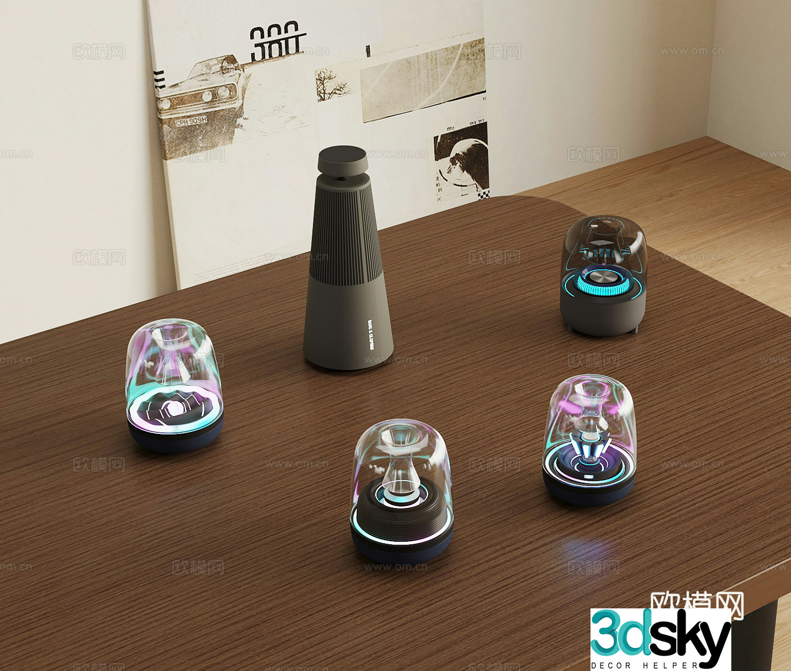 Modern car audio portable audio small audio 3d model
