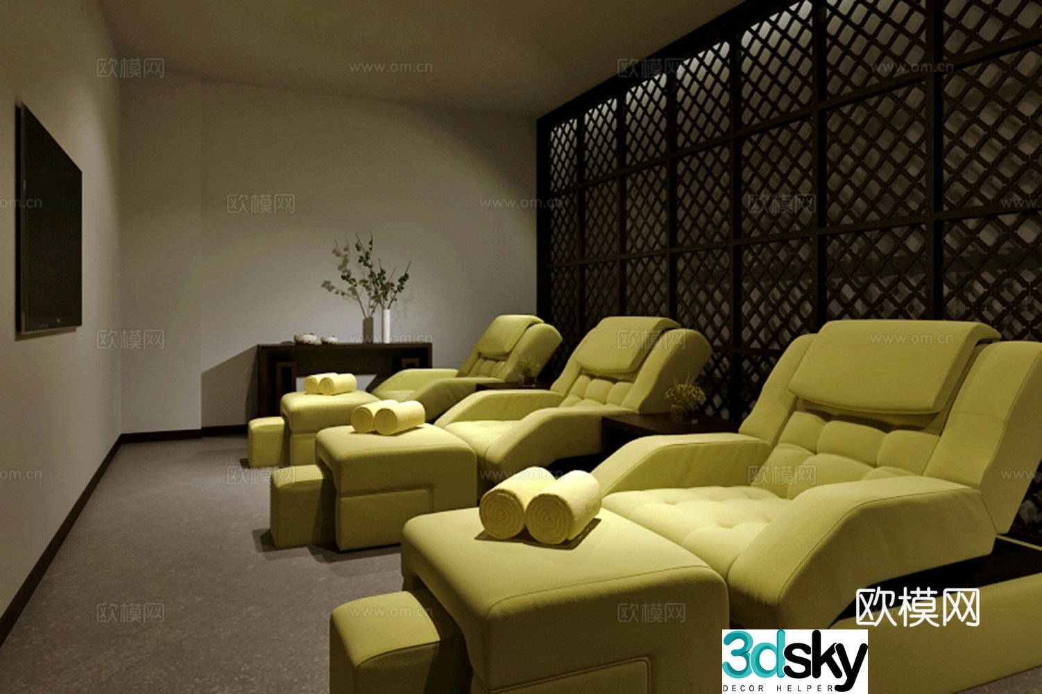 Foot massage shop 3d model