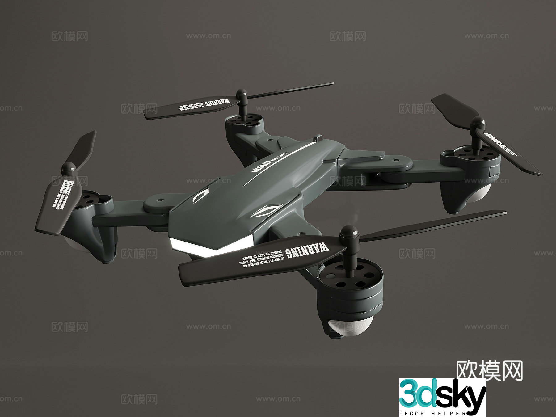 Modern drone 3d model
