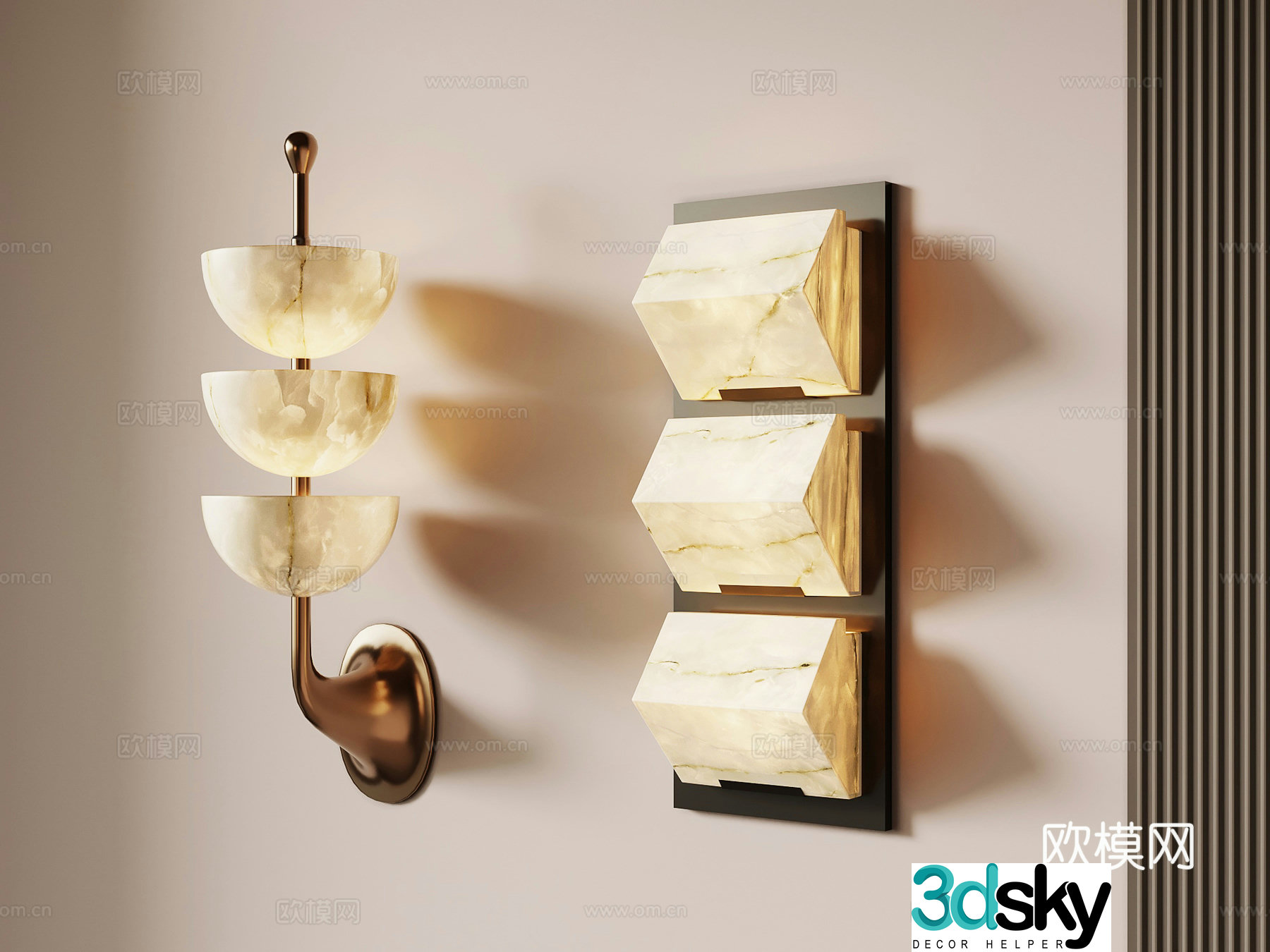 Wall lamp French medieval style wall lamp decorative lamp bedside lamp 3d model