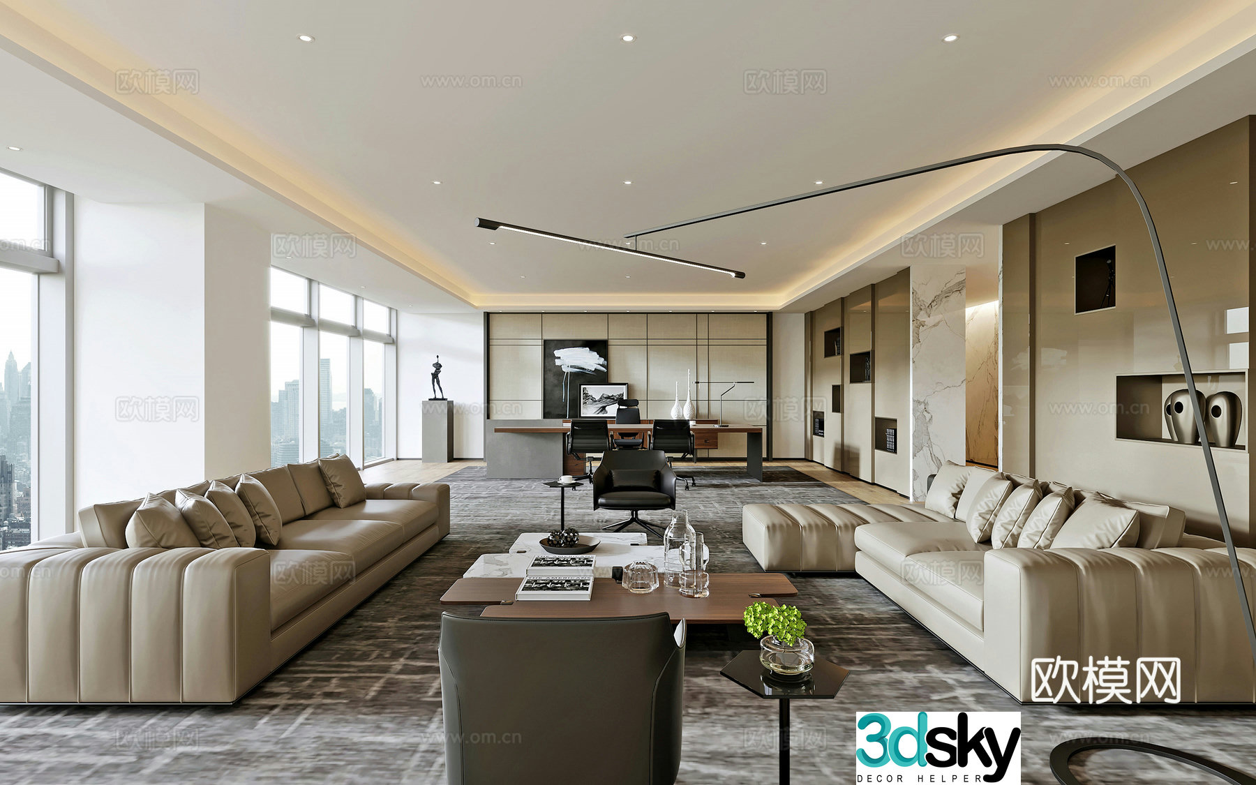 General Manager Office 3D Model