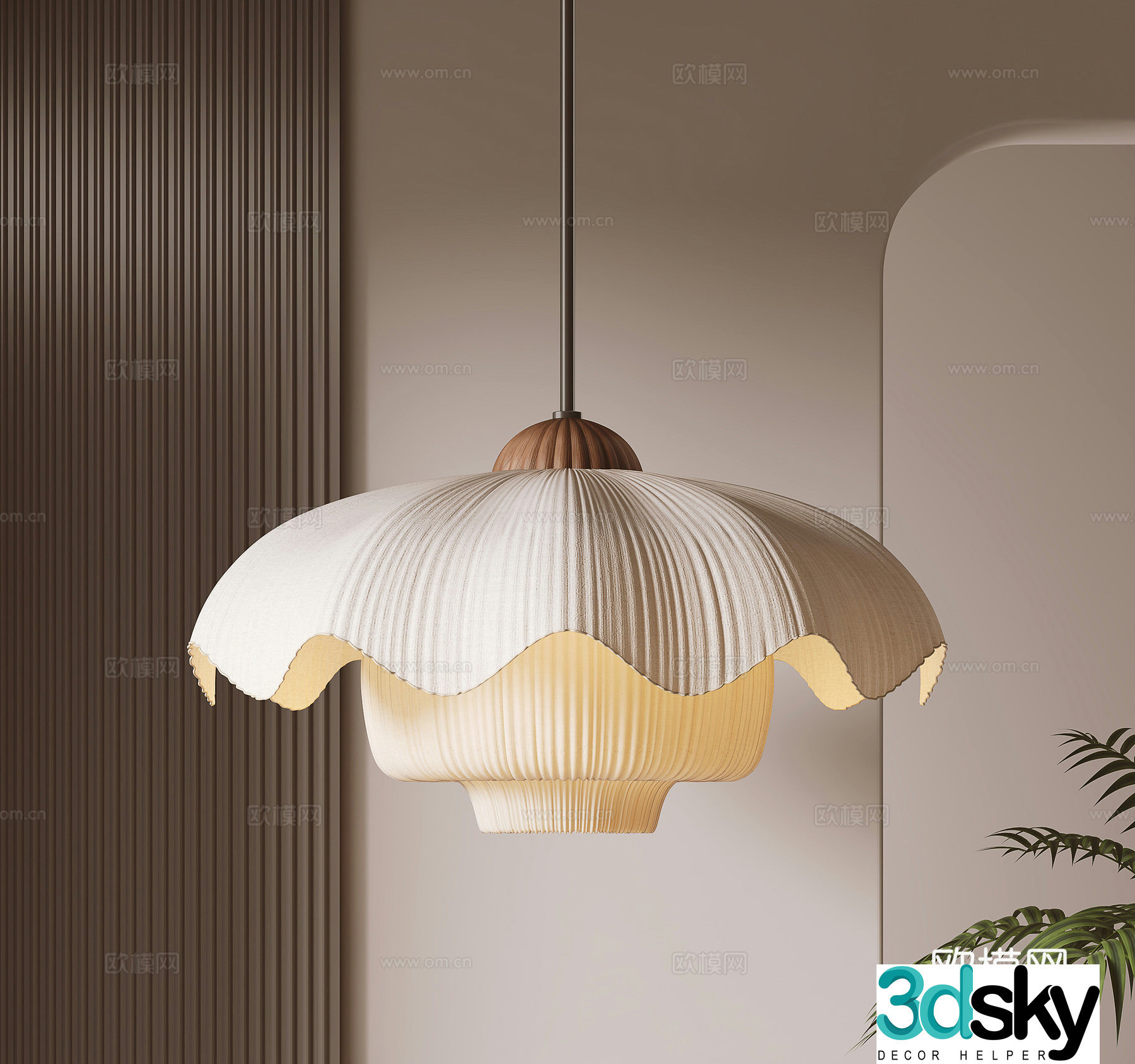 French art chandelier 3d model
