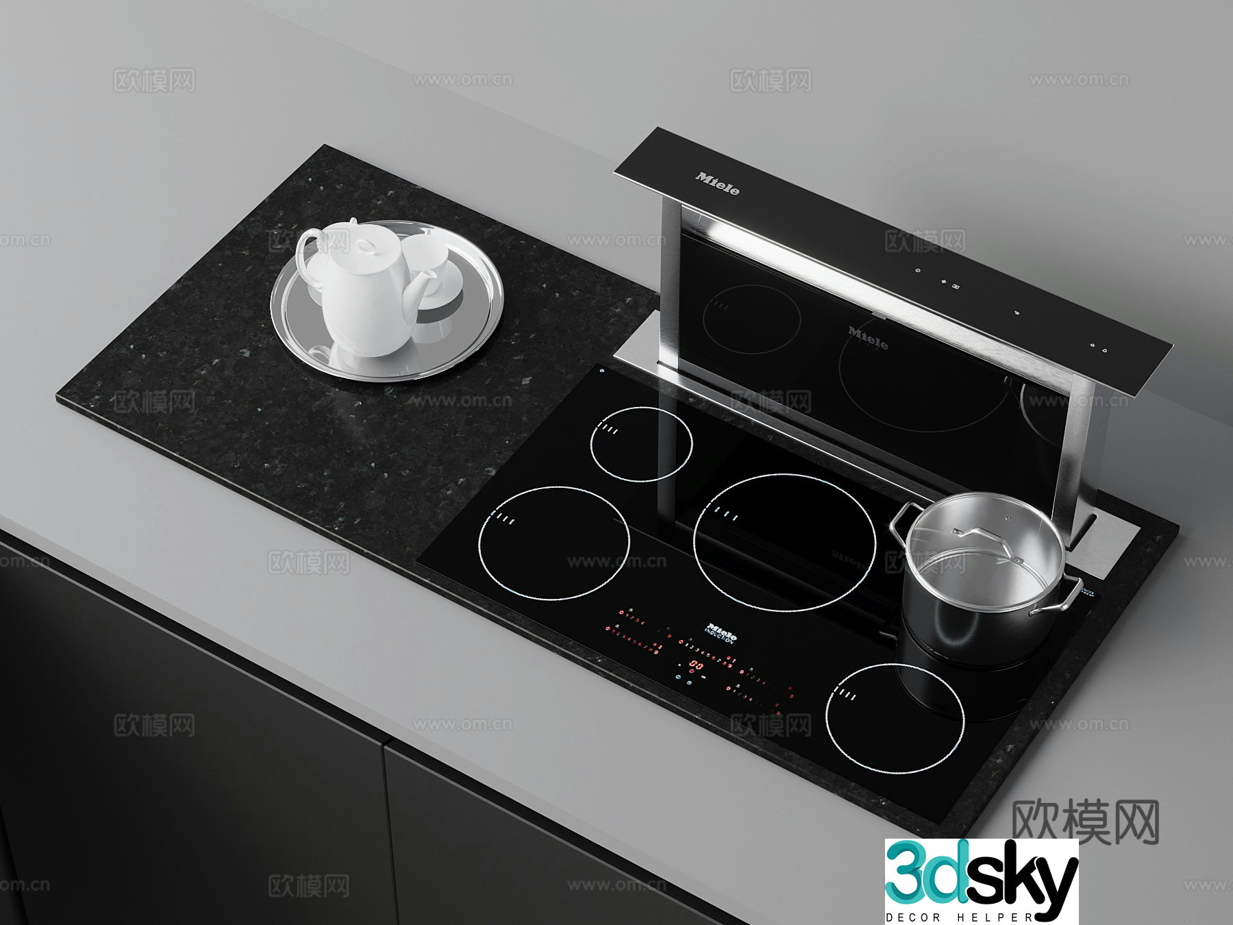 Other electrical appliances Modern induction cooker stove 3D model