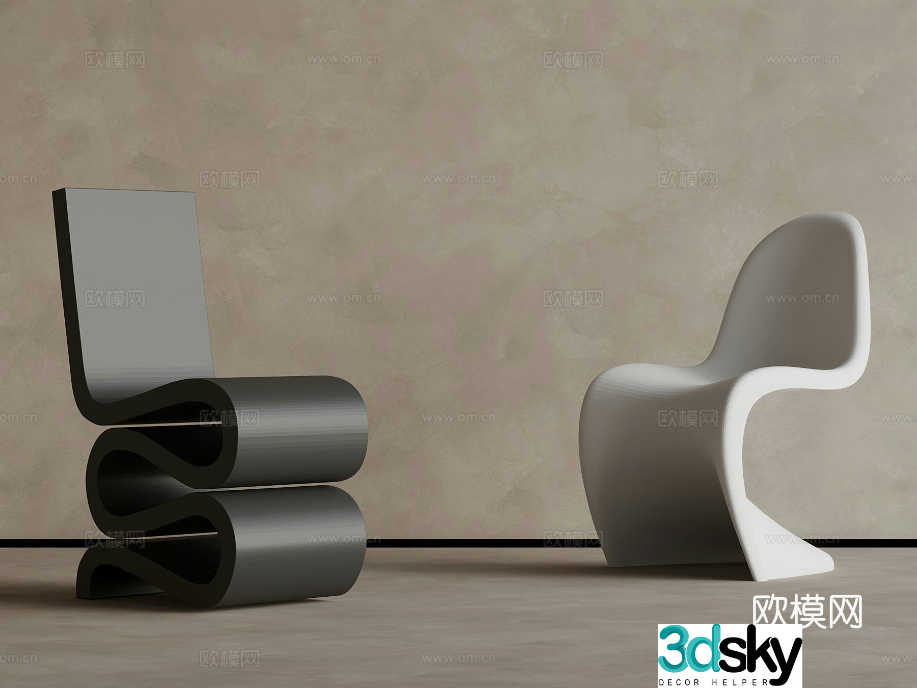 Leisure Chair Modern Art Leisure Chair Abstract Chair 3d Model