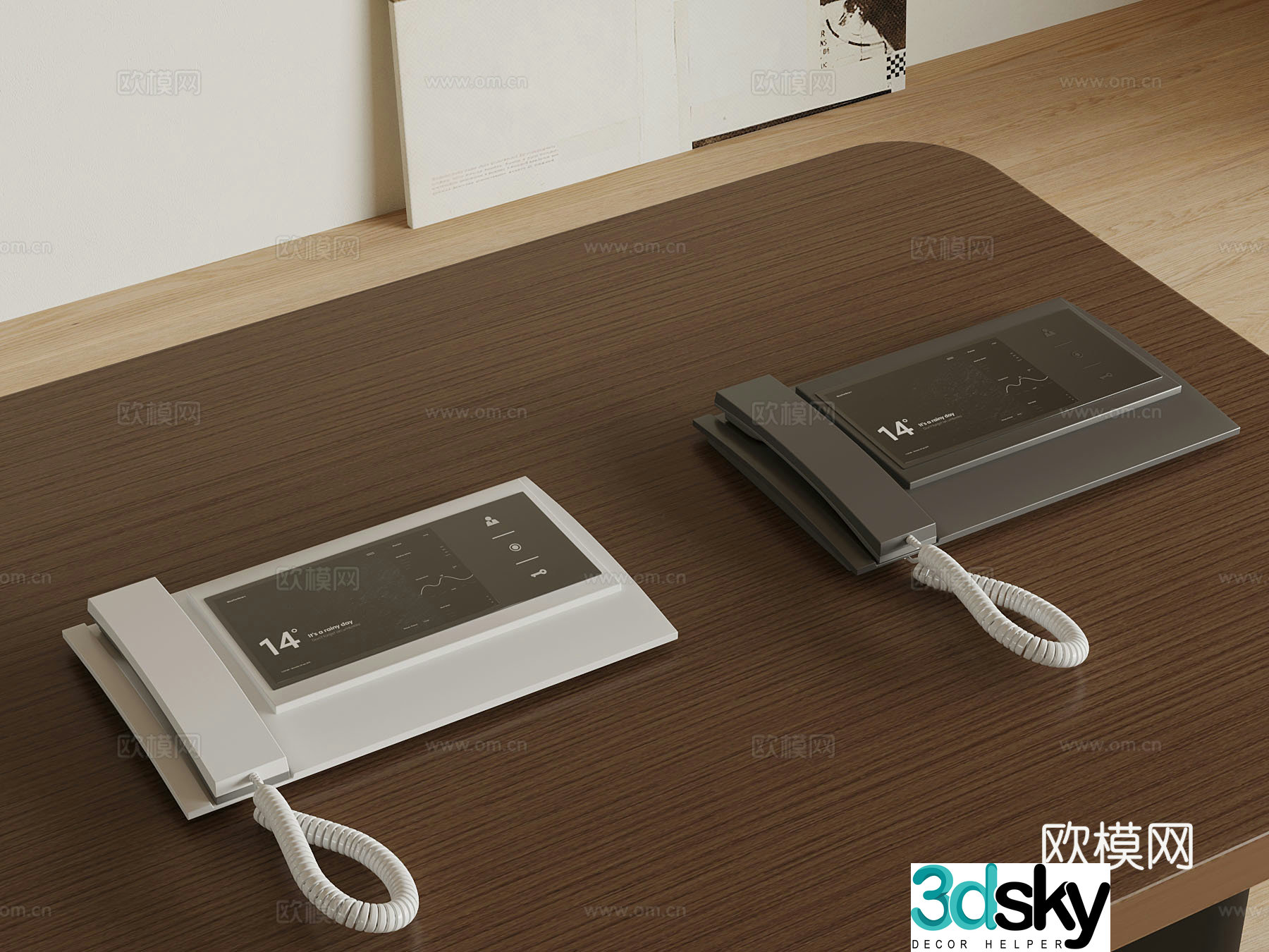 Telephone Modern Video Phone 3D Model