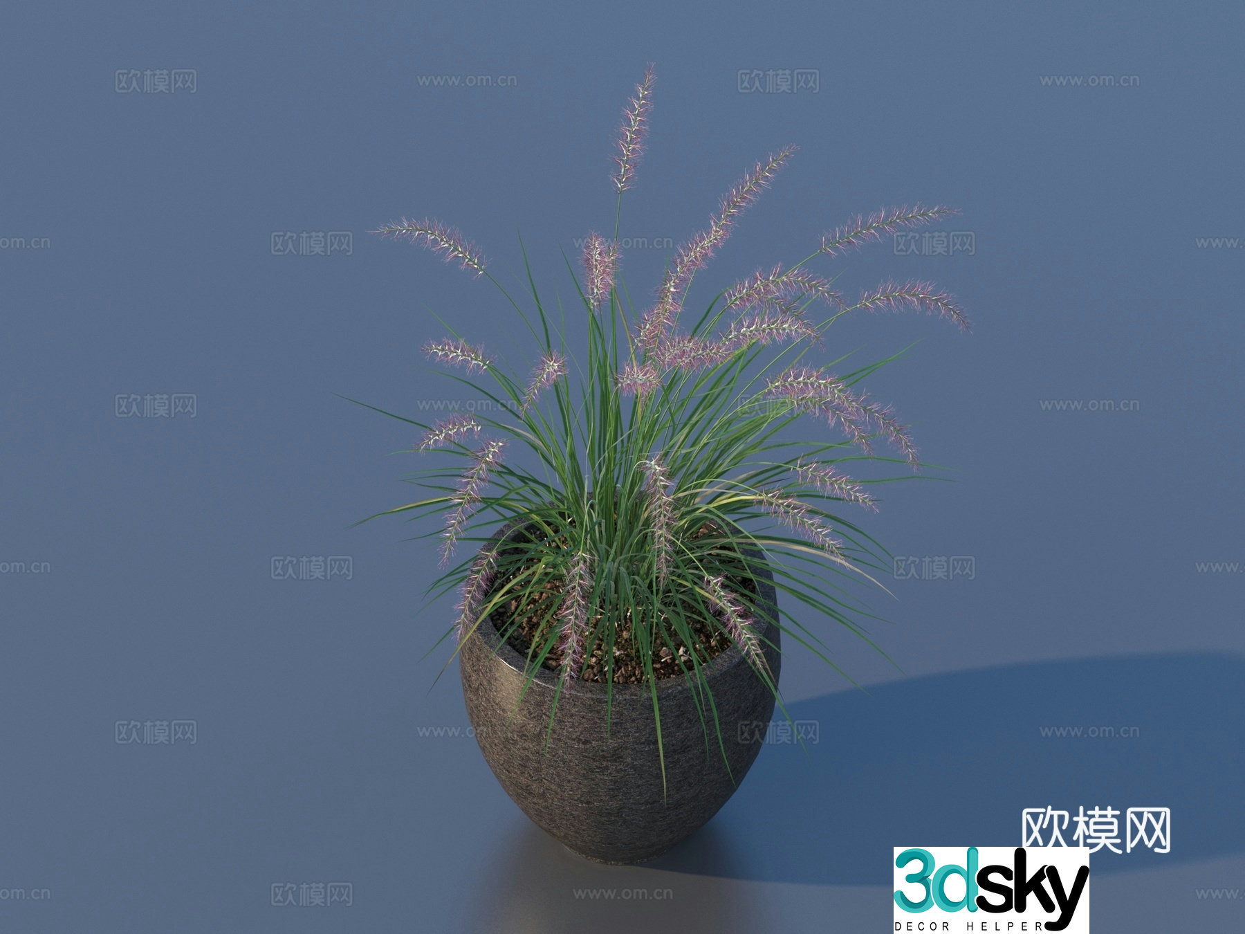 Flower pot pot green plants plant 3d model