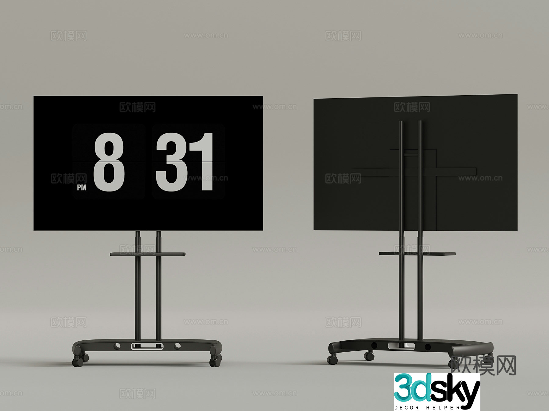 Modern mobile TV Conference TV 3d model