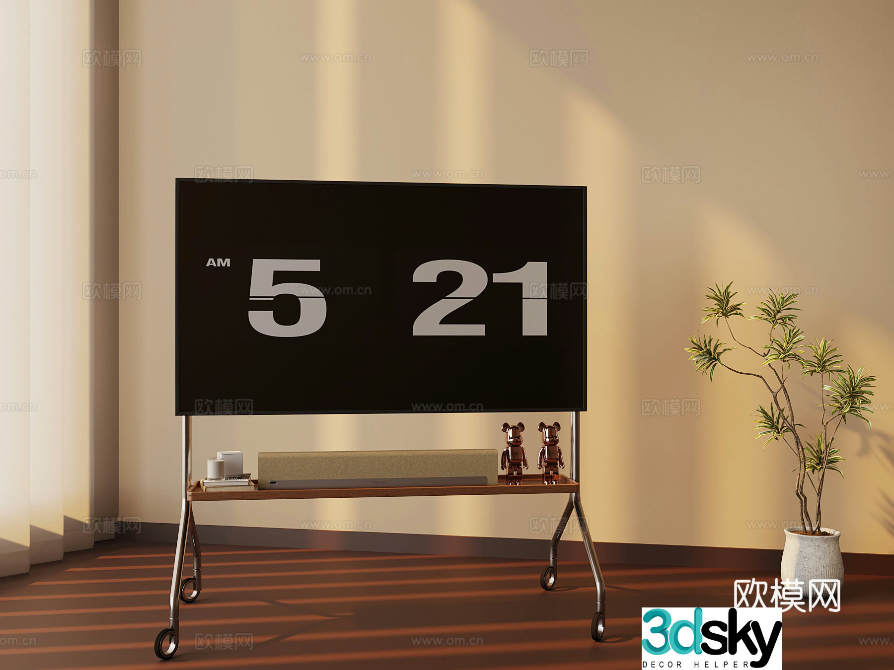 Modern stand TV mobile TV 3d model