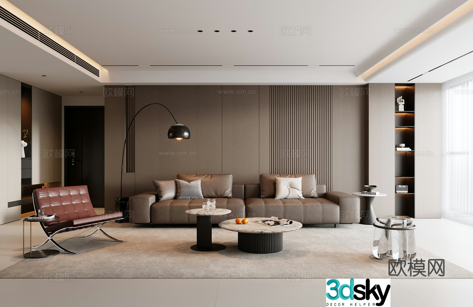 Italian living room 3d model