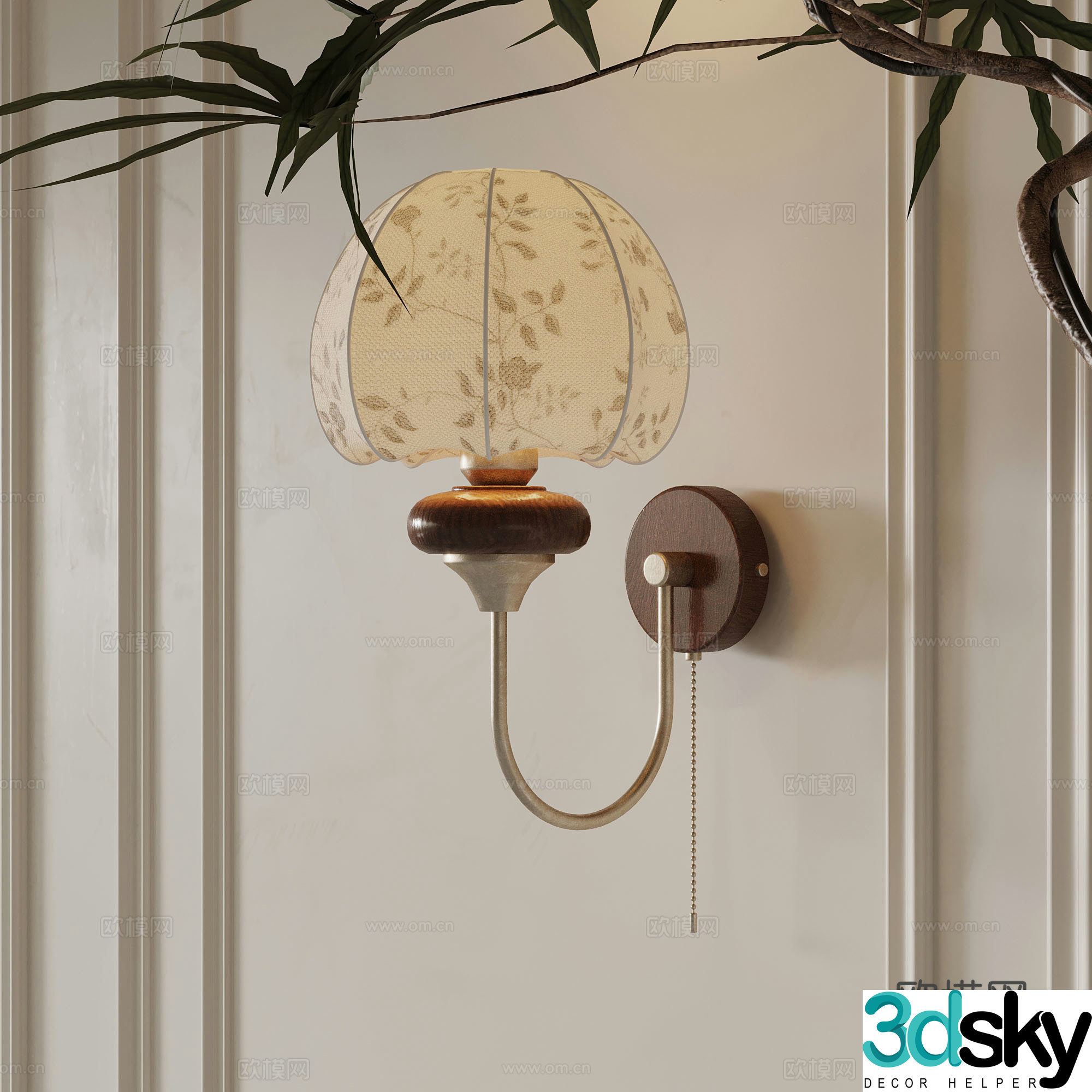 Wall lamp French wall lamp 3D model
