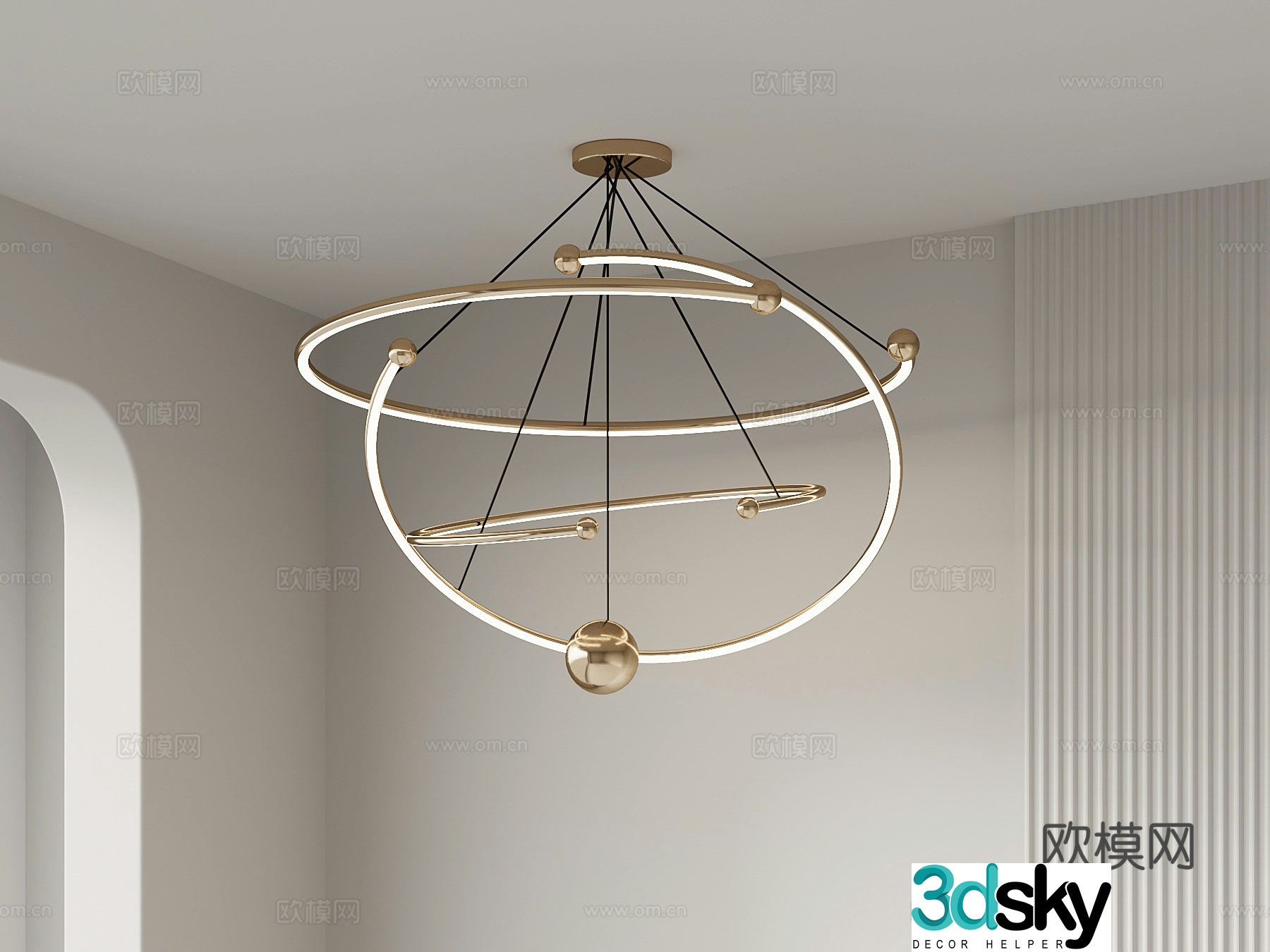 Chandelier French Chandelier 3D Model